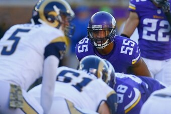 Anthony Barr is the identity of Mike Zimmer's Double-A gap blitz package.