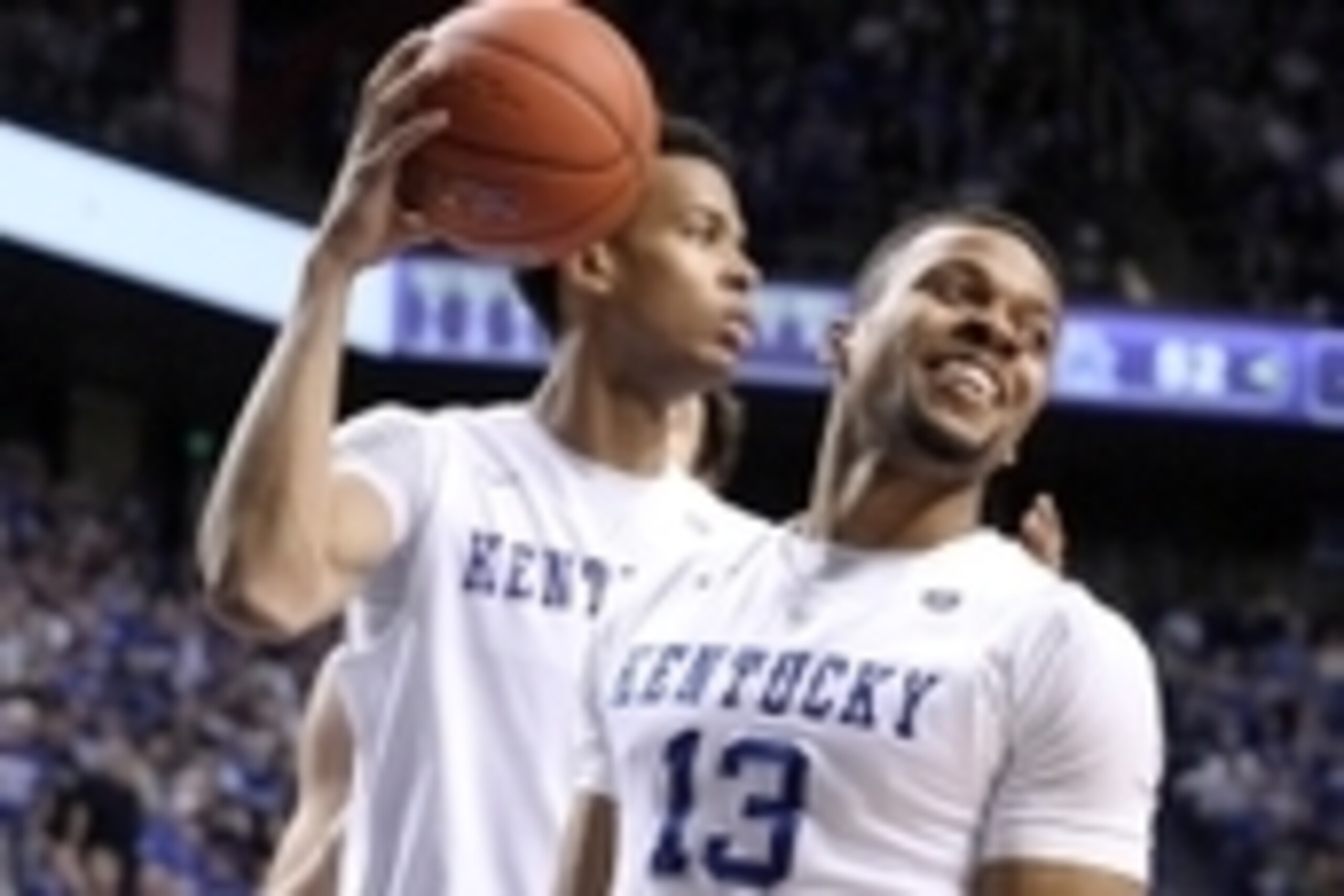 Dec 9, 2015; Lexington, KY, USA; Kentucky Wildcats guard Isaiah Briscoe (13) reacts during the game against the Eastern Kentucky Colonels in the second half at Rupp Arena. Kentucky defeated Eastern Kentucky 88-67. Mandatory Credit: Mark Zerof-USA TODAY Sp