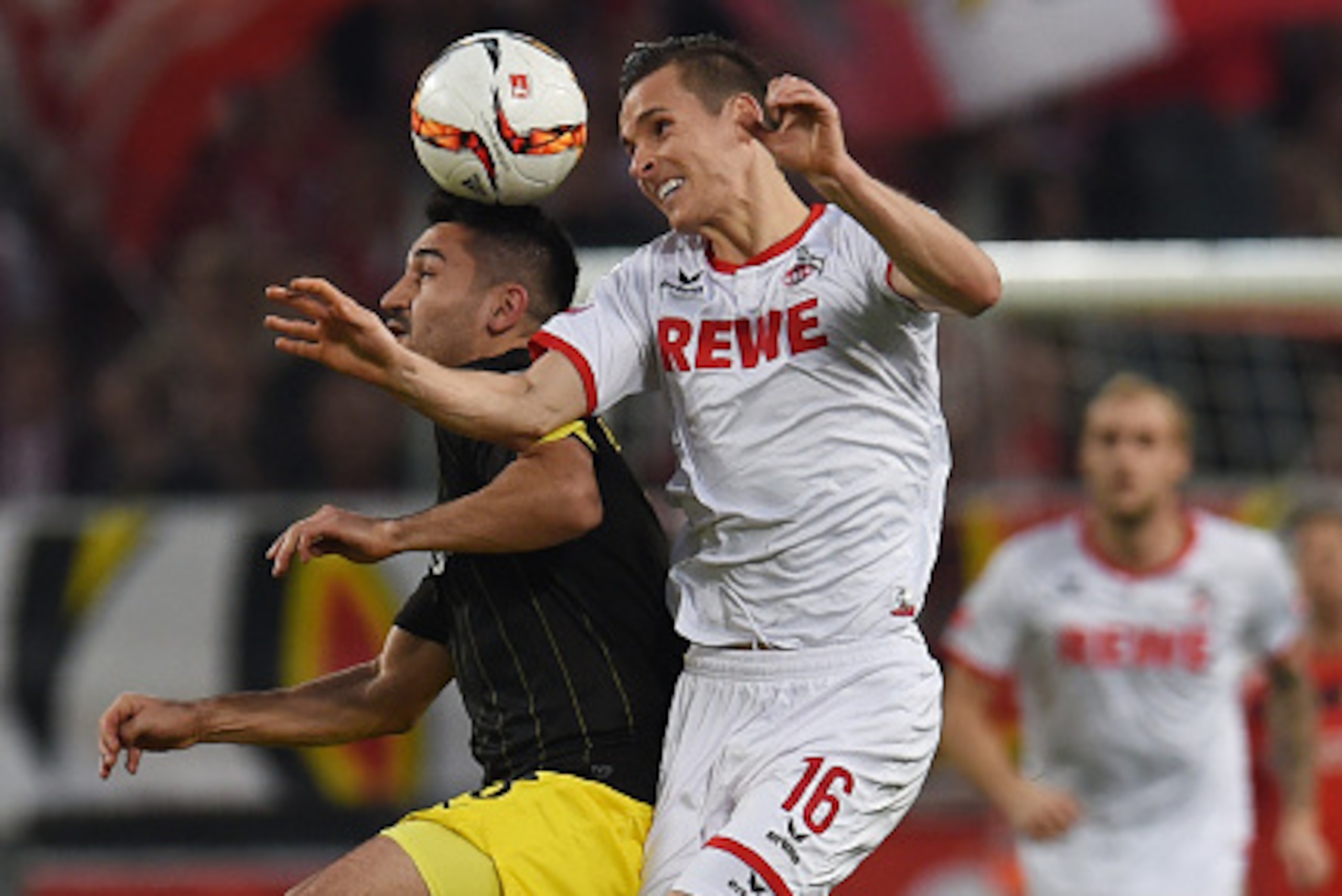 Cologne's Polish defender Pawel Olkowski and Dortmund's midfielder Ilkay Guendogan (L) vie for the ball during the German first division Bundesliga football match 1 FC Cologne vs Borussia Dortmund in Cologne, western Germany, on December 19, 2015.
/ AF Cologne's Polish defender Pawel Olkowski and Dortmund's midfielder Ilkay Guendogan (L) vie for the ball during the German first division Bundesliga football match 1 FC Cologne vs Borussia Dortmund in Cologne, western Germany, on December 19, 2015.
/ AF