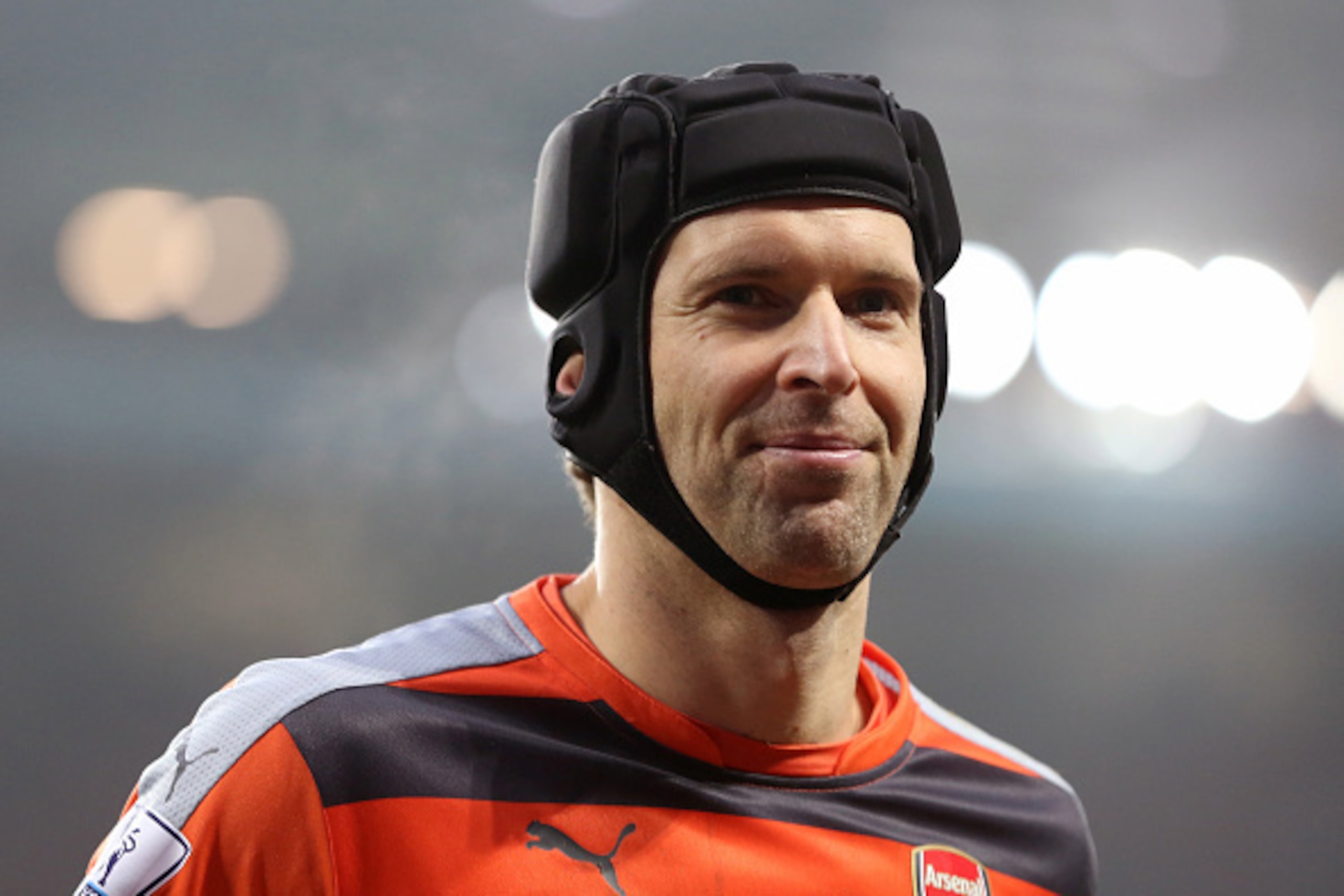 BIRMINGHAM, ENGLAND - DECEMBER 13:  Petr Cech of Arsenal during the Barclays Premier League match between Aston Villa and Arsenal at Villa Park on December 13, 2015 in Birmingham, England.  (Photo by James Baylis - AMA/Getty Images)