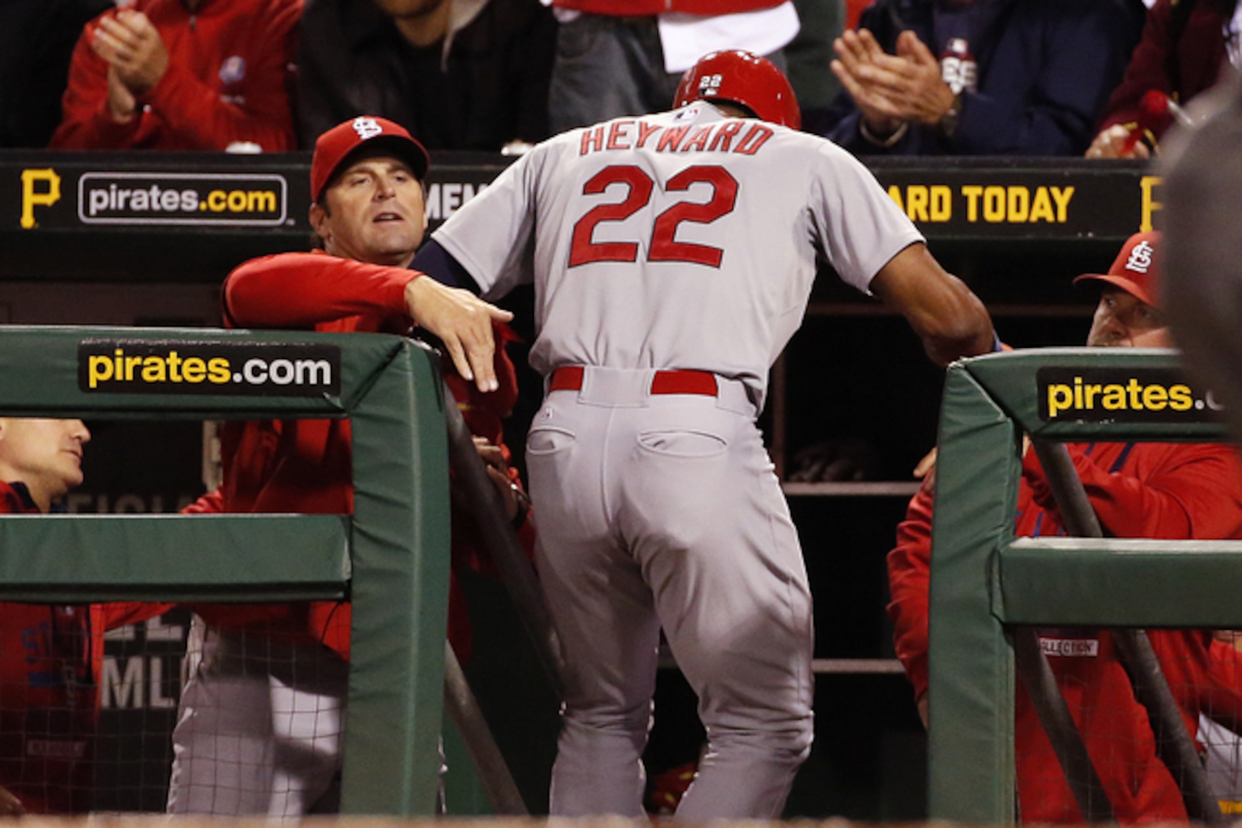 Mike Matheny fired back after Jason Heyward questioned the Cardinals' aging core.