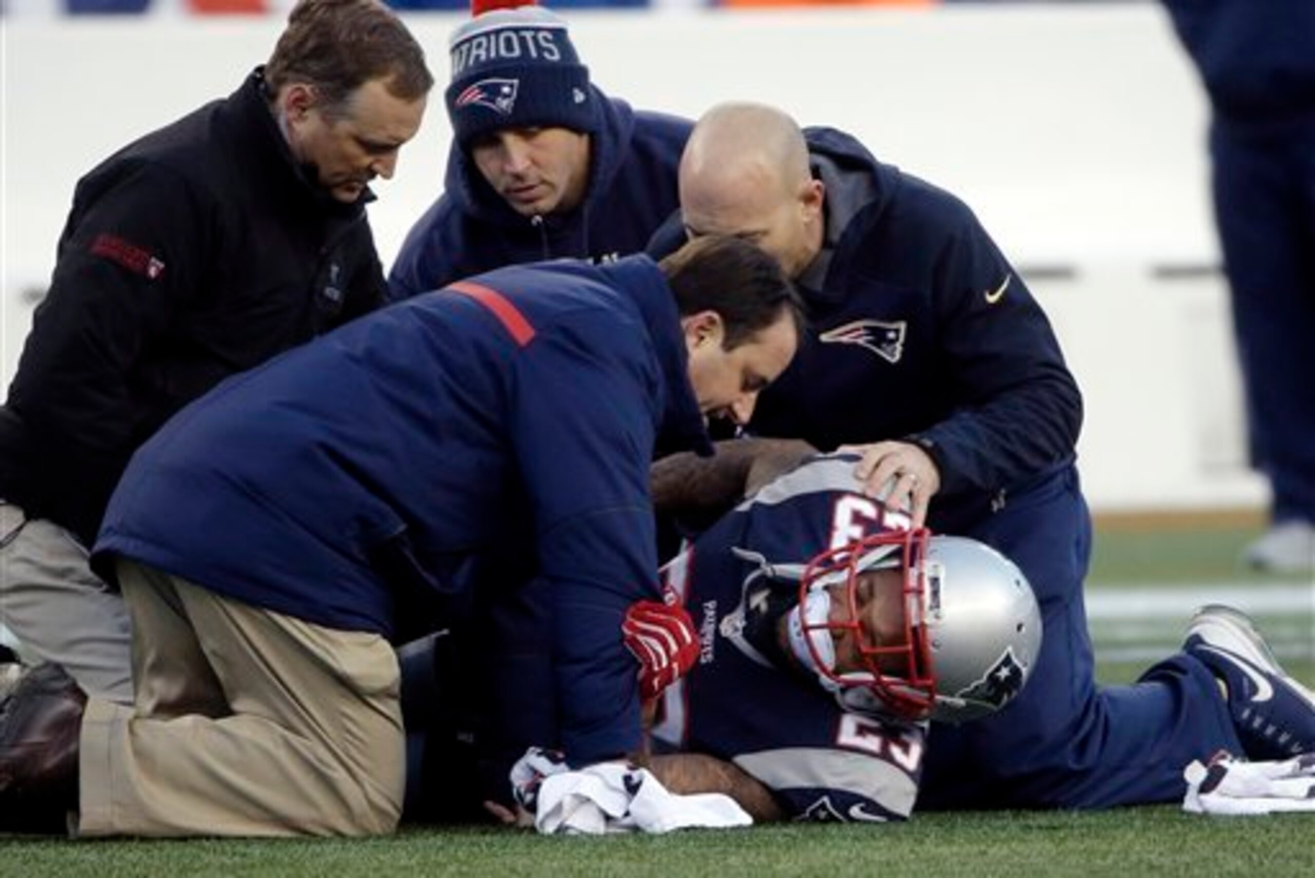 Patrick Chung was one of Sunday's injured Patriots.