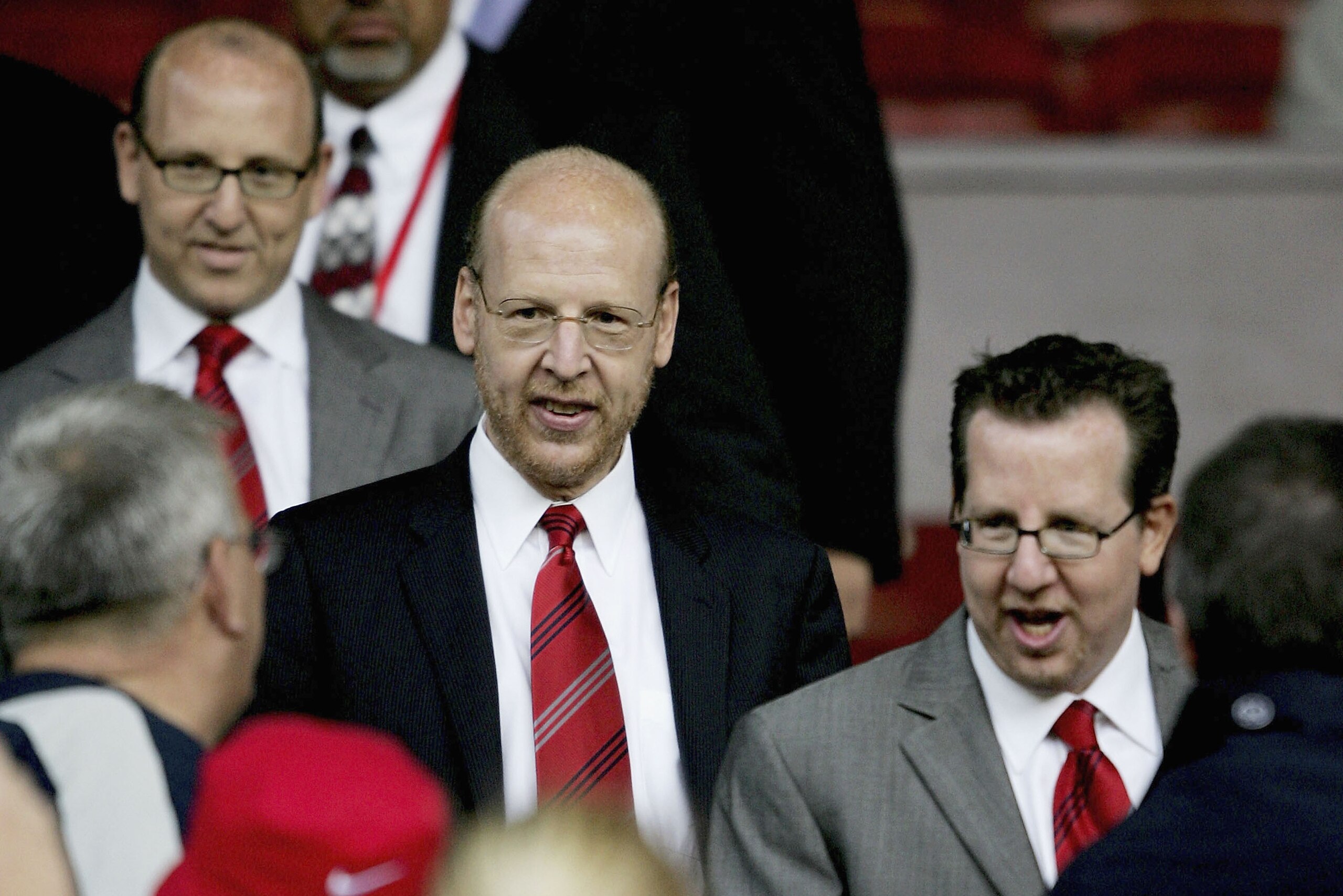Joel, Avram and Bryan Glazer, sons of the late Malcolm Glazer