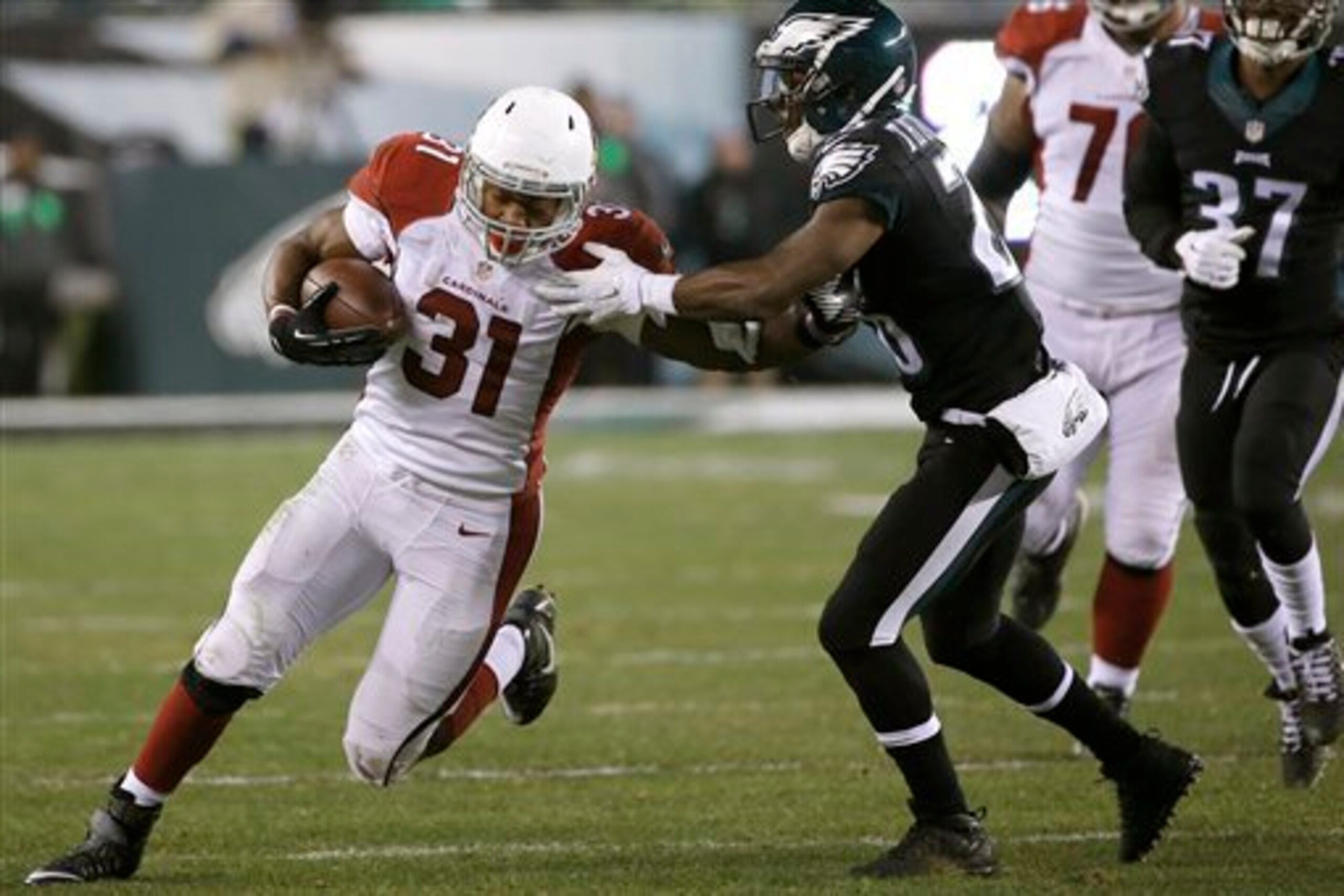 David Johnson's hard running bolsters the Arizona Cardinals' top-ranked offense.