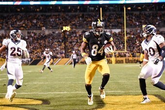 Antonio Brown has recorded 1,351 receiving yards in 10 games started by Ben Roethlisberger.