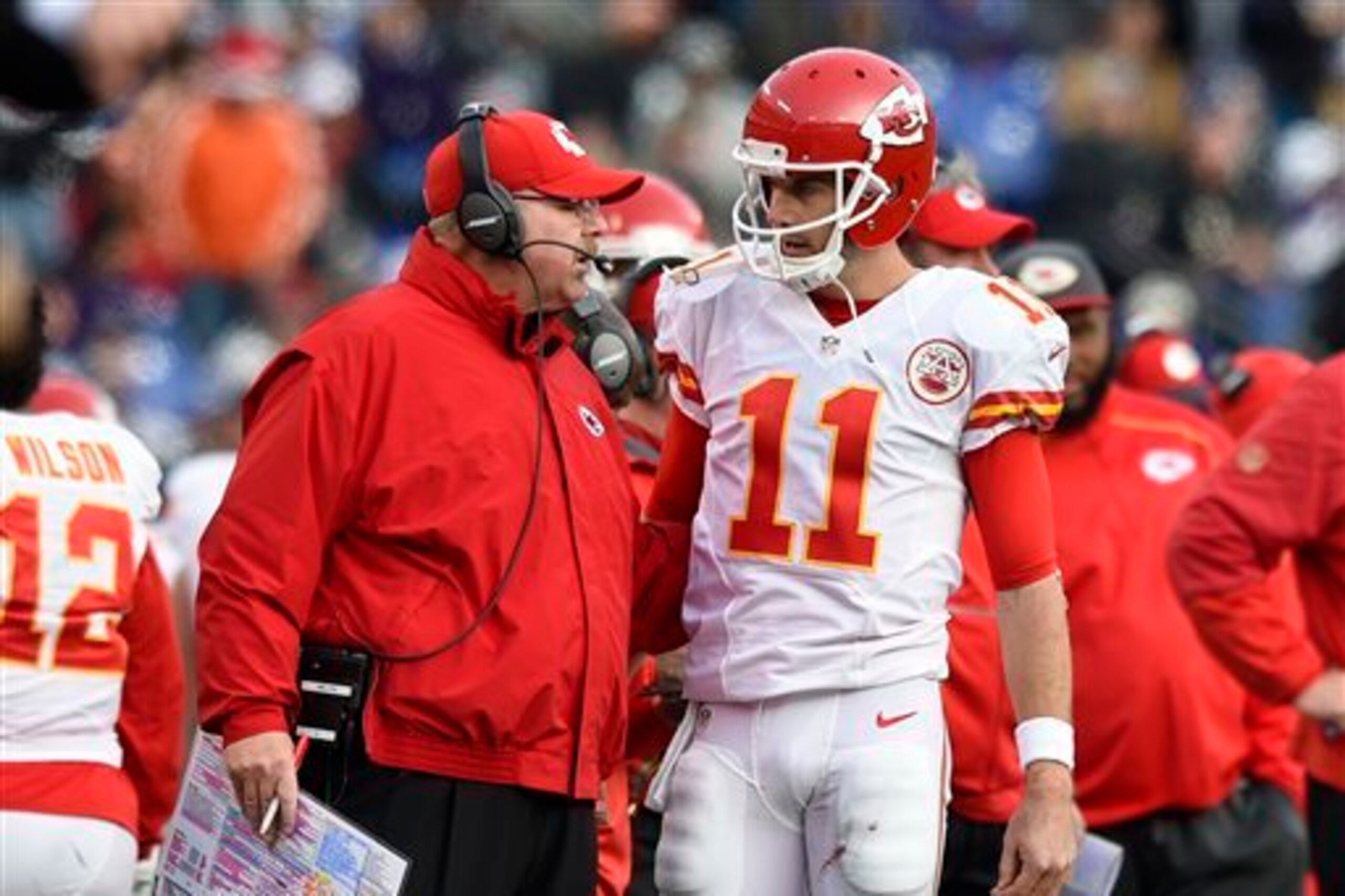 Andy Reid and Alex Smith