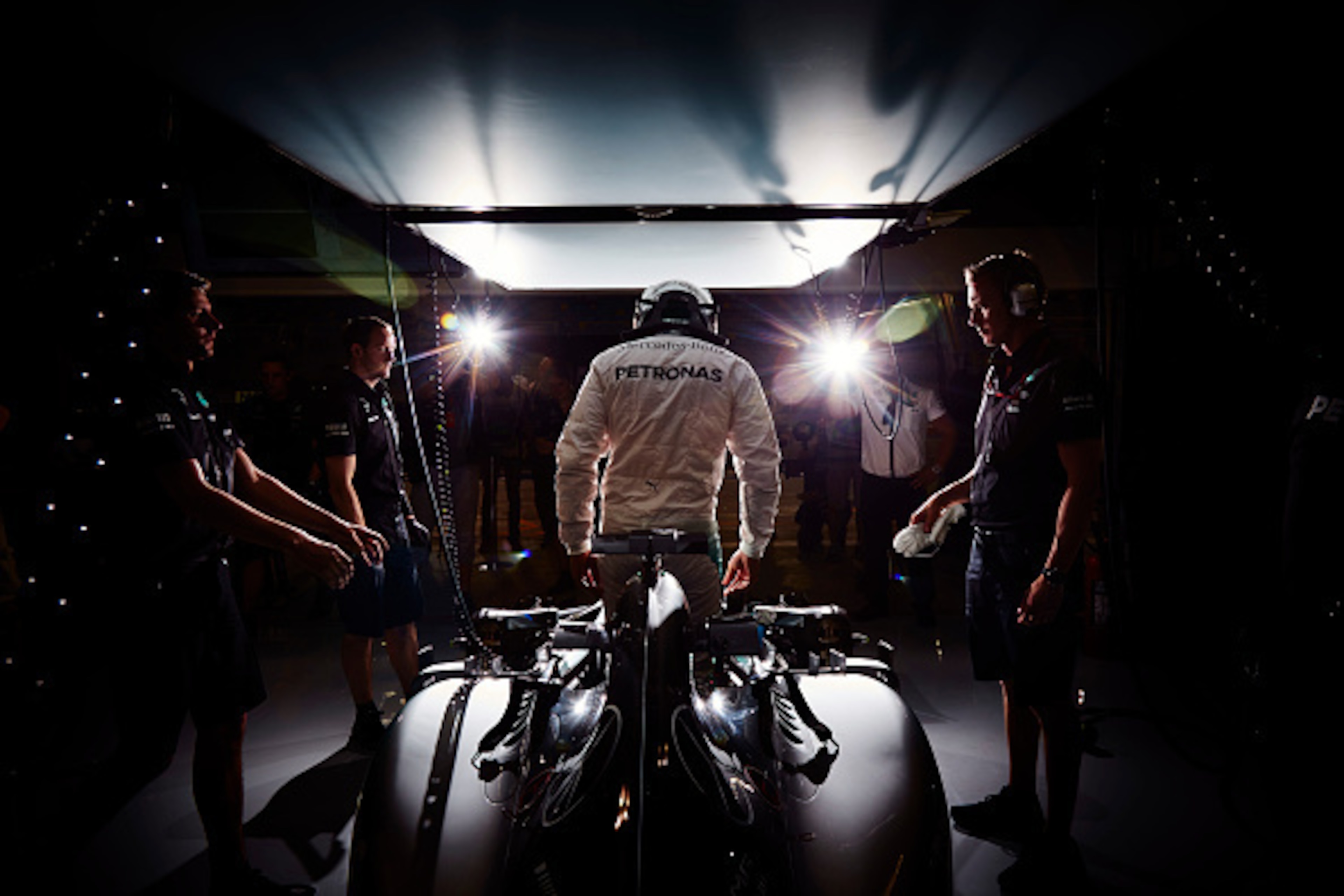 BAHRAIN, BAHRAIN - APRIL 17: Lewis Hamilton of Great Britain and Mercedes GP climbs out of his car during practice for the Bahrain Formula One Grand Prix at Bahrain International Circuit on April 17, 2015 in Bahrain, Bahrain. (Photo by Steve Etheringto BAHRAIN, BAHRAIN - APRIL 17: Lewis Hamilton of Great Britain and Mercedes GP climbs out of his car during practice for the Bahrain Formula One Grand Prix at Bahrain International Circuit on April 17, 2015 in Bahrain, Bahrain. (Photo by Steve Etheringto