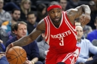 Nov 30, 2015; Auburn Hills, MI, USA; Houston Rockets guard Ty Lawson (3) dribbles the ball during the fourth quarter against the Detroit Pistons at The Palace of Auburn Hills. Pistons win 116-105. Mandatory Credit: Raj Mehta-USA TODAY Sports