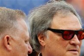 Owner Jeffrey Loria (left) and team president David Samson have spent 14 years leading the Marlins.