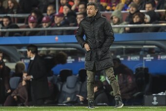 coach Luis Enrique Martinez of FC Barcelona during the Champions League match between FC Barcelona and AS Roma on November 24, 2015 at the Camp Nou stadium in Barcelona, Spain.(Photo by VI Images via Getty Images)