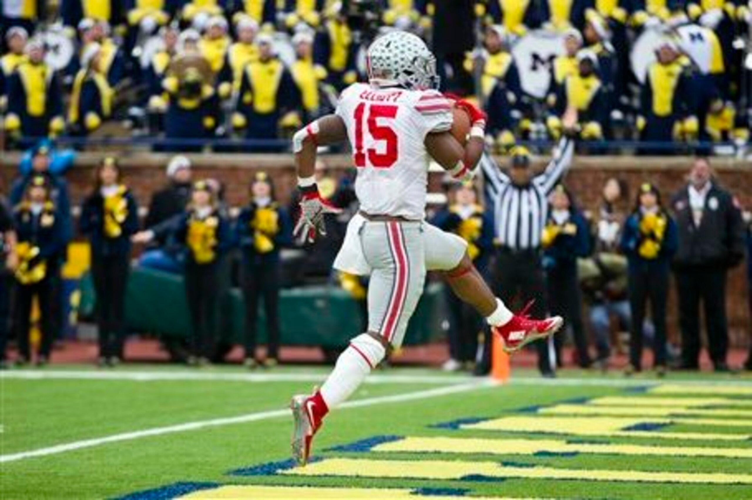 Elliott was a big reason for OSU's great performance against Michigan in November.