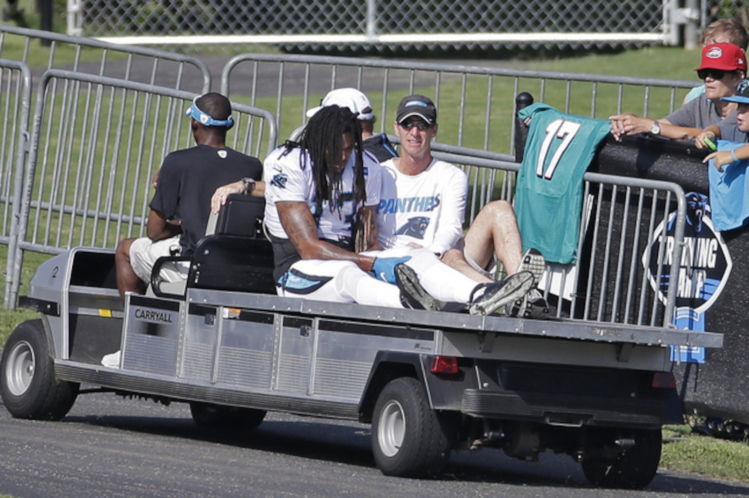 The Panthers offense was dealt a significant injury blow early when wide receiver Kelvin Benjamin tore his ACL during training camp.