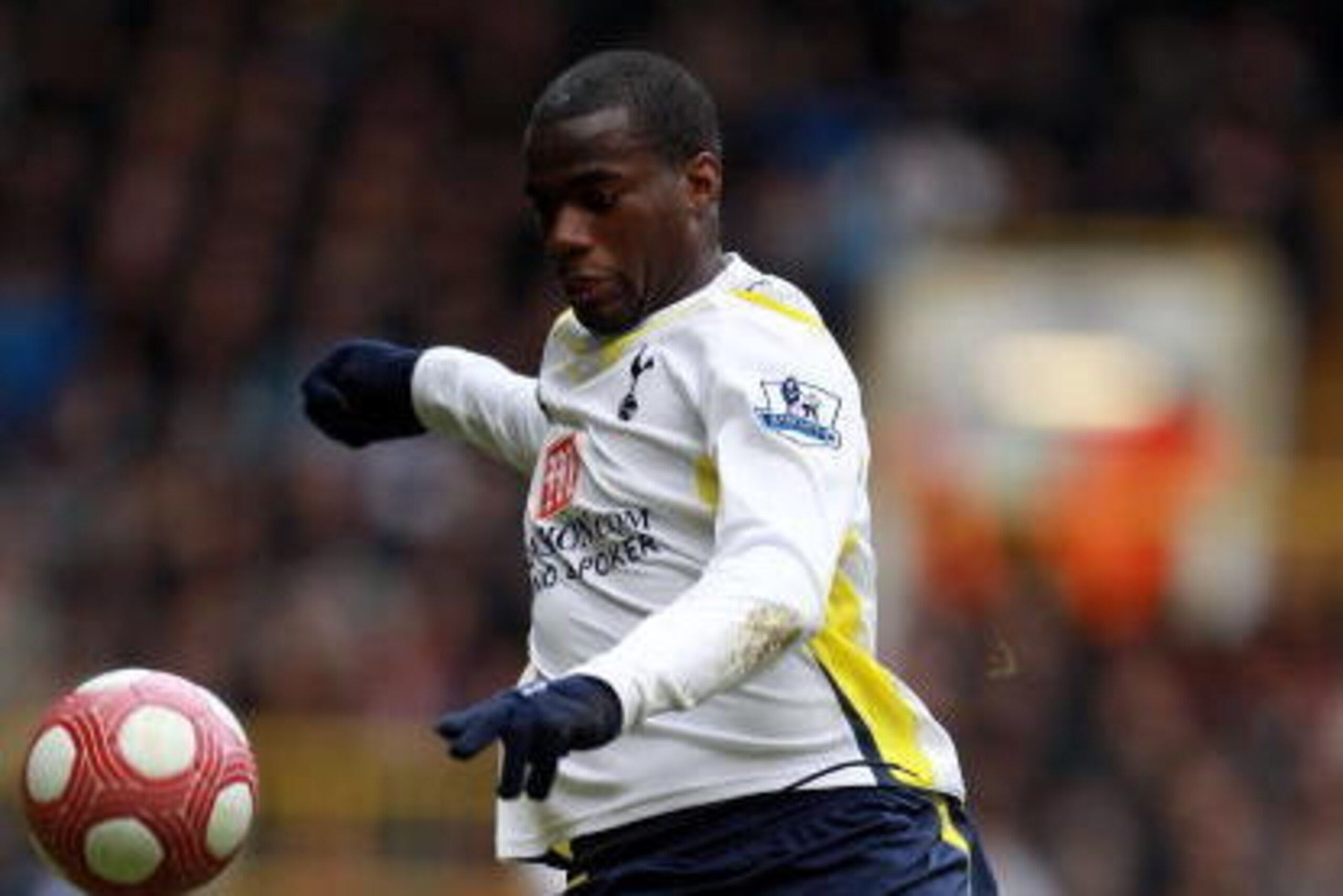 LONDON, ENGLAND - MARCH 13: Sebastien Bassong of Tottenham Hotspur in action during the Barclays Premier League match between Tottenham Hotspur and Blackburn Rovers at White Hart Lane on March 13, 2010 in London, England.  (Photo by Phil Cole/Getty Images