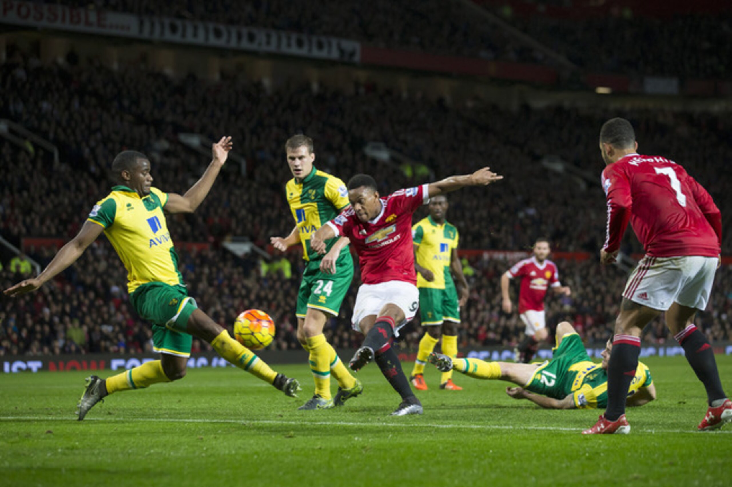 Martial scores a cracker.
