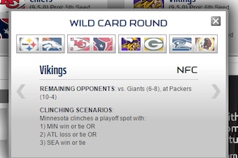 Atlanta losing or Seattle winning are very likely scenarios on Sunday.