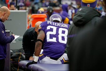 Peterson's visit to the training table last week could signal decreased usage in Week 16 if the Viking clinch a playoff spot before kickoff.