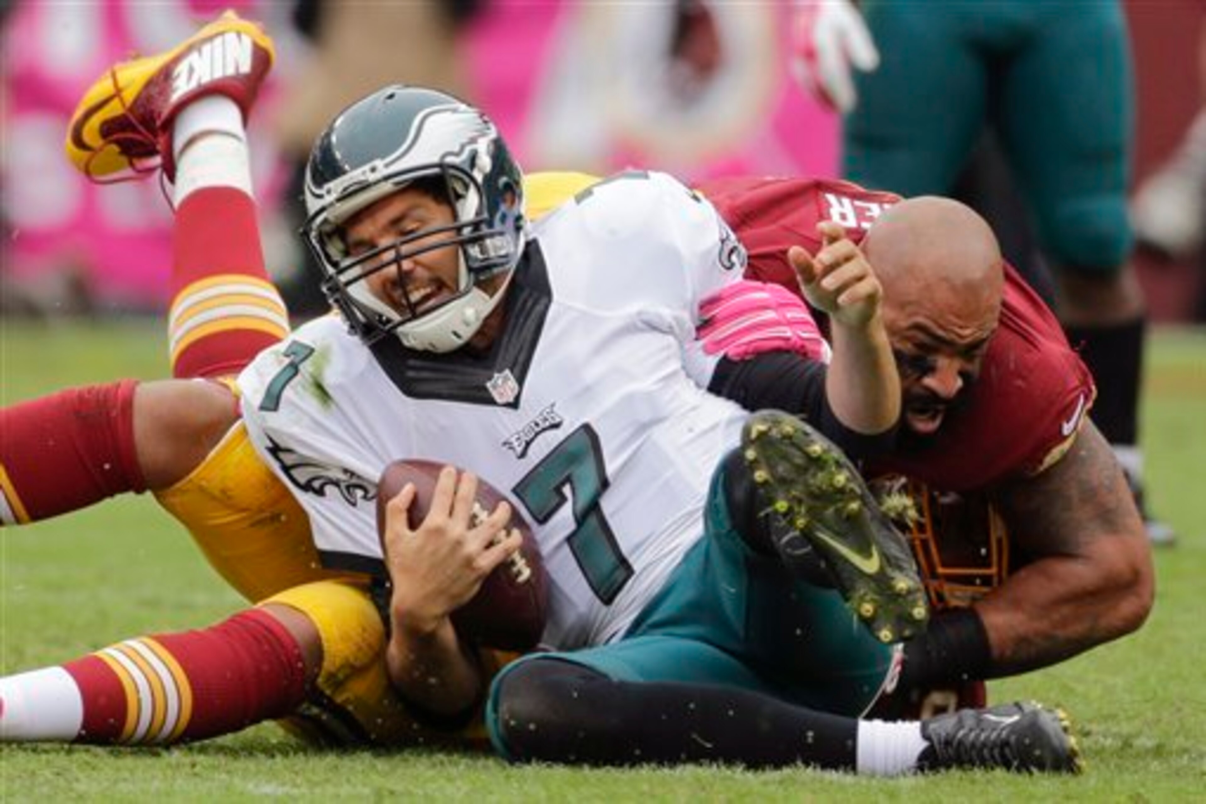 To keep Philly's offense at bay, the Redskins have to get after Bradford.