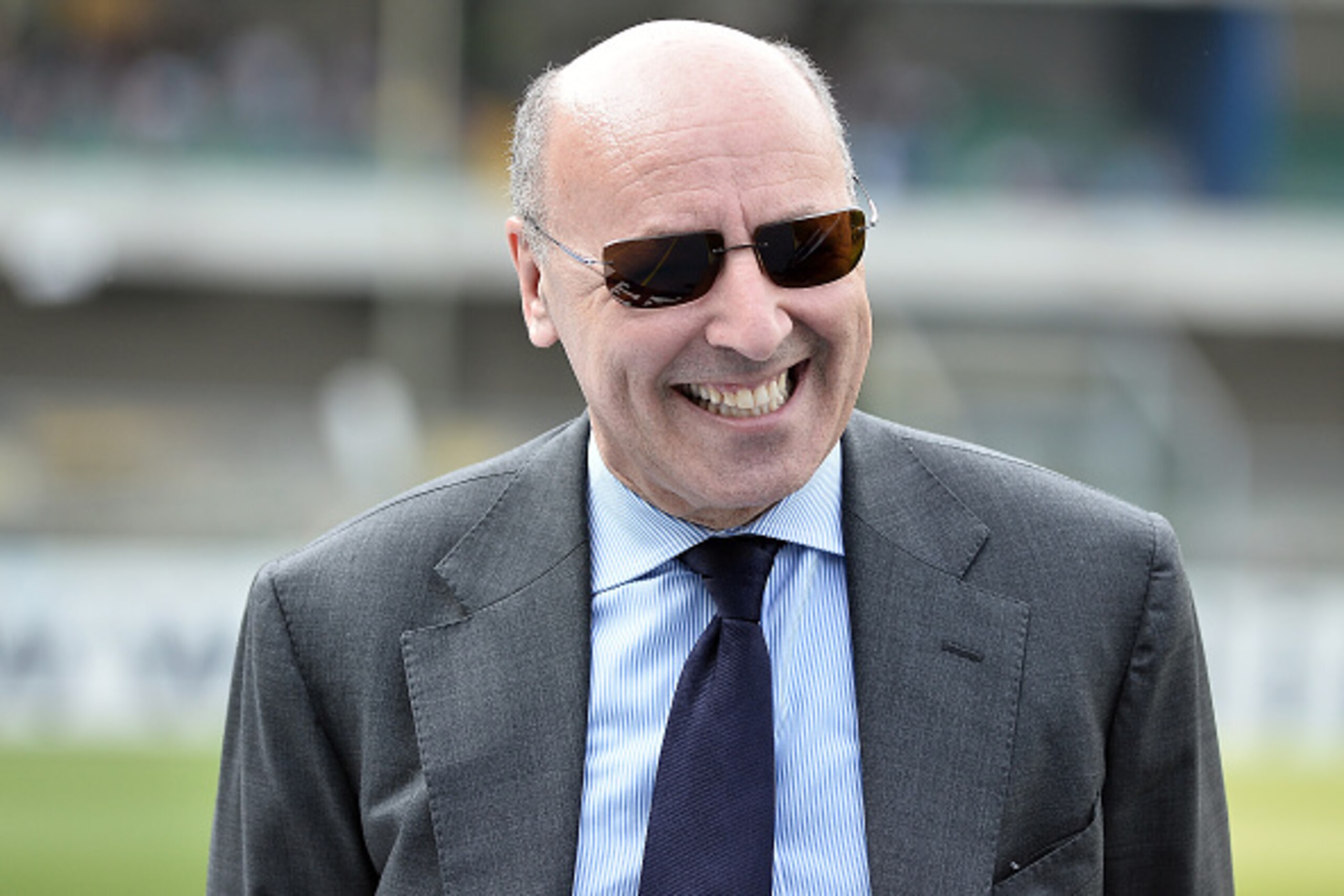 VERONA, ITALY - MAY 30:  Giuseppe Marotta, Managing and Sporting Director of Juventus FC looks on prior the beginning of the Serie A match between Hellas Verona FC and Juventus FC at Stadio Marc'Antonio Bentegodi on May 30, 2015 in Verona, Italy.  (Photo 
