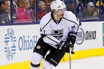 COLUMBUS, OH - DECEMBER 8:  Drew Doughty #8 of the Los Angeles Kings controls the puck during the game against the Columbus Blue Jackets on December 8, 2015 at Nationwide Arena in Columbus, Ohio. (Photo by Kirk Irwin/Getty Images)