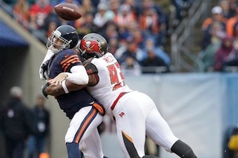 Gerald McCoy and the rest of Tampa Bay's front four will have to turn up the pressure on Jay Cutler this week.