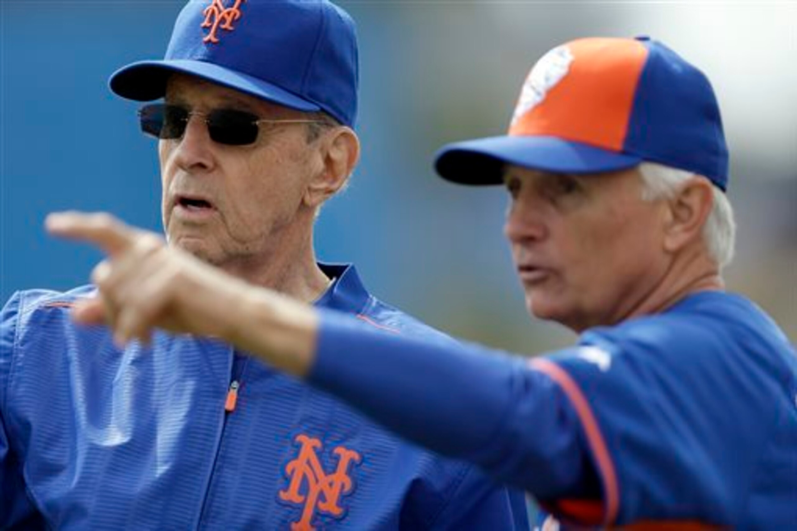 Owner Fred Wilpon and manager Terry Collins