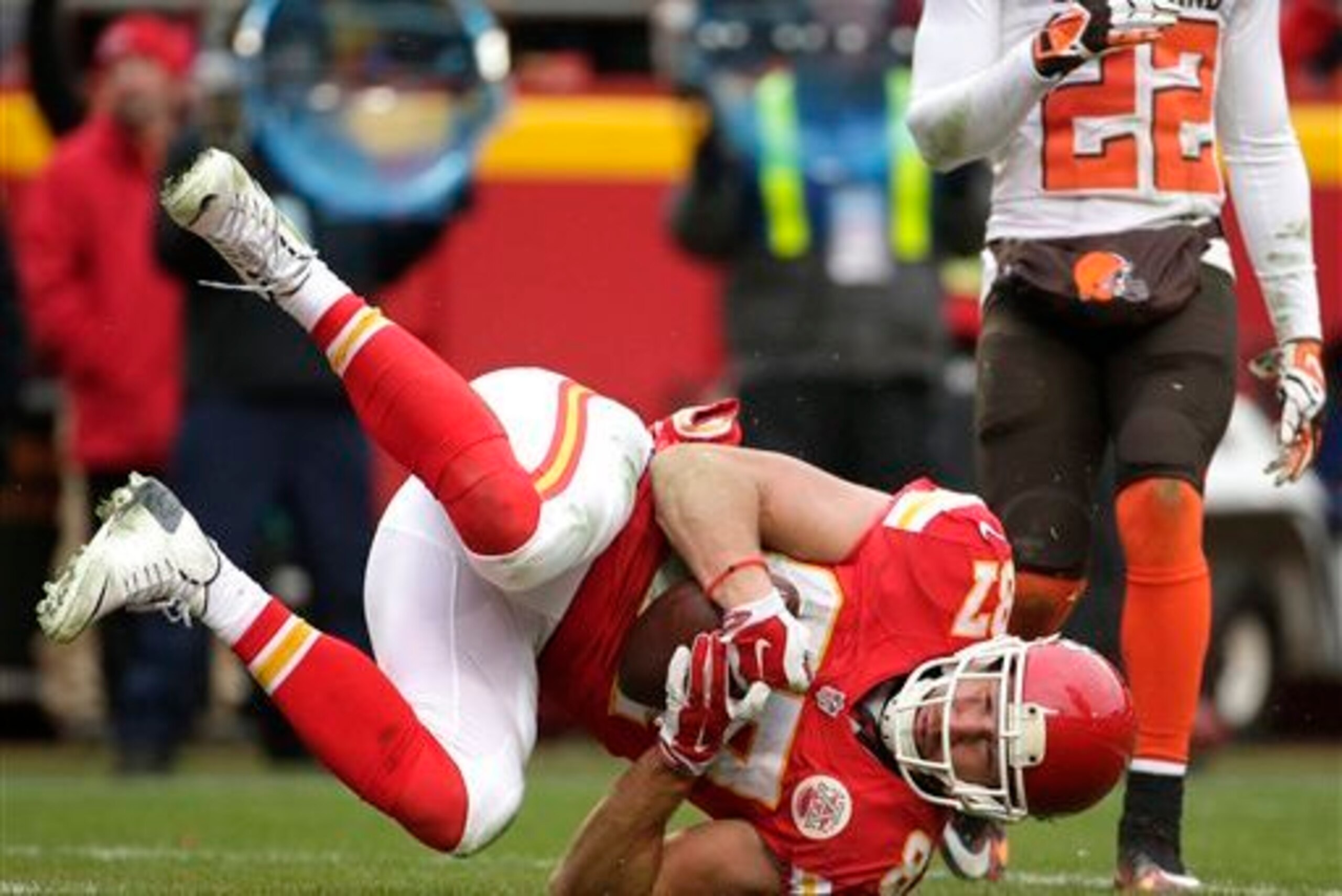 Travis Kelce's in for another big day. Travis Kelce's in for another big day.