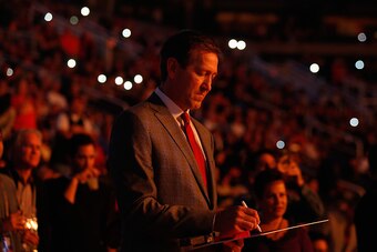 PHOENIX, AZ - DECEMBER 23:  Head coach Jeff Hornacek of the Phoenix Suns stands on the court during player introductions to the NBA game against the Denver Nuggets at Talking Stick Resort Arena on December 23, 2015 in Phoenix, Arizona.  NOTE TO USER: User