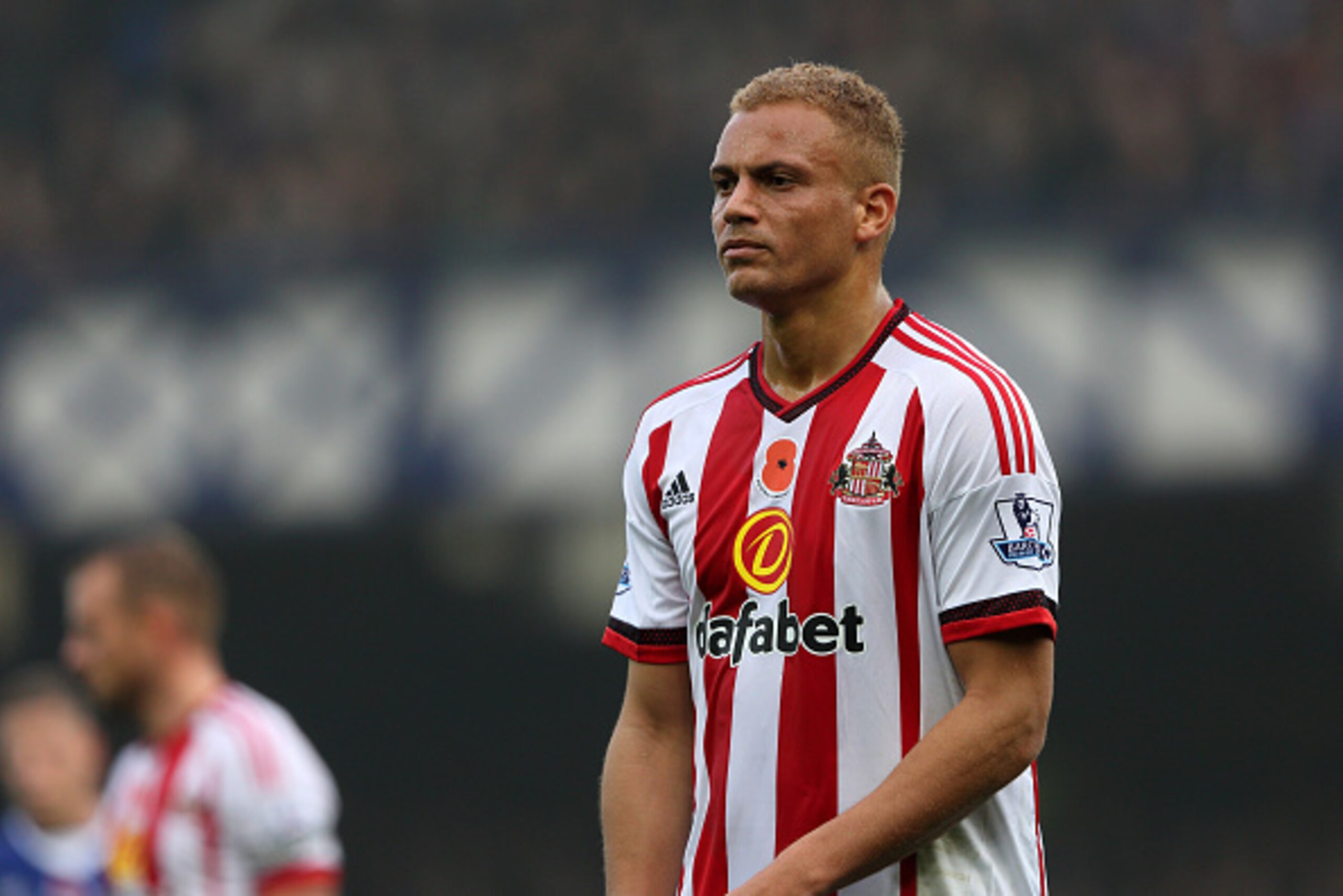 LIVERPOOL, ENGLAND - NOVEMBER 01:  Wes Brown of Sunderland during the Barclays Premier League match between Everton and Sunderland at Goodison Park on November 1, 2015 in Liverpool, England.  (Photo by Matthew Ashton - AMA/Getty Images)