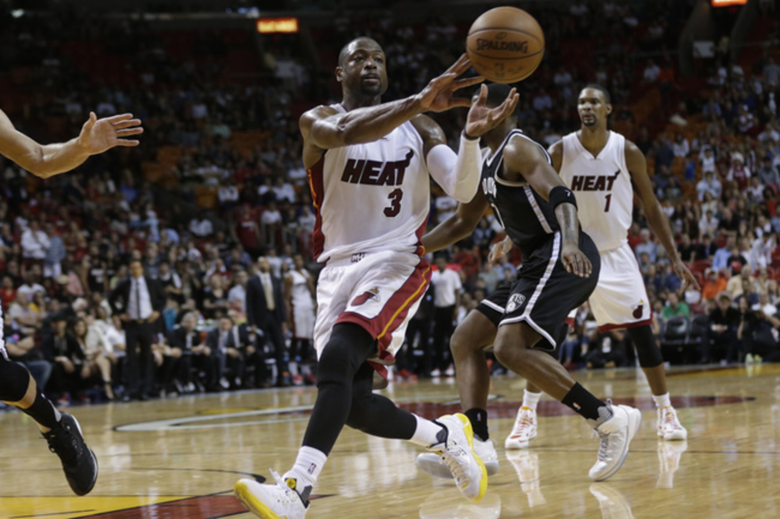 The deep drives of Wade and Dragic have created a number of clean looks for Miami's outside shooters.