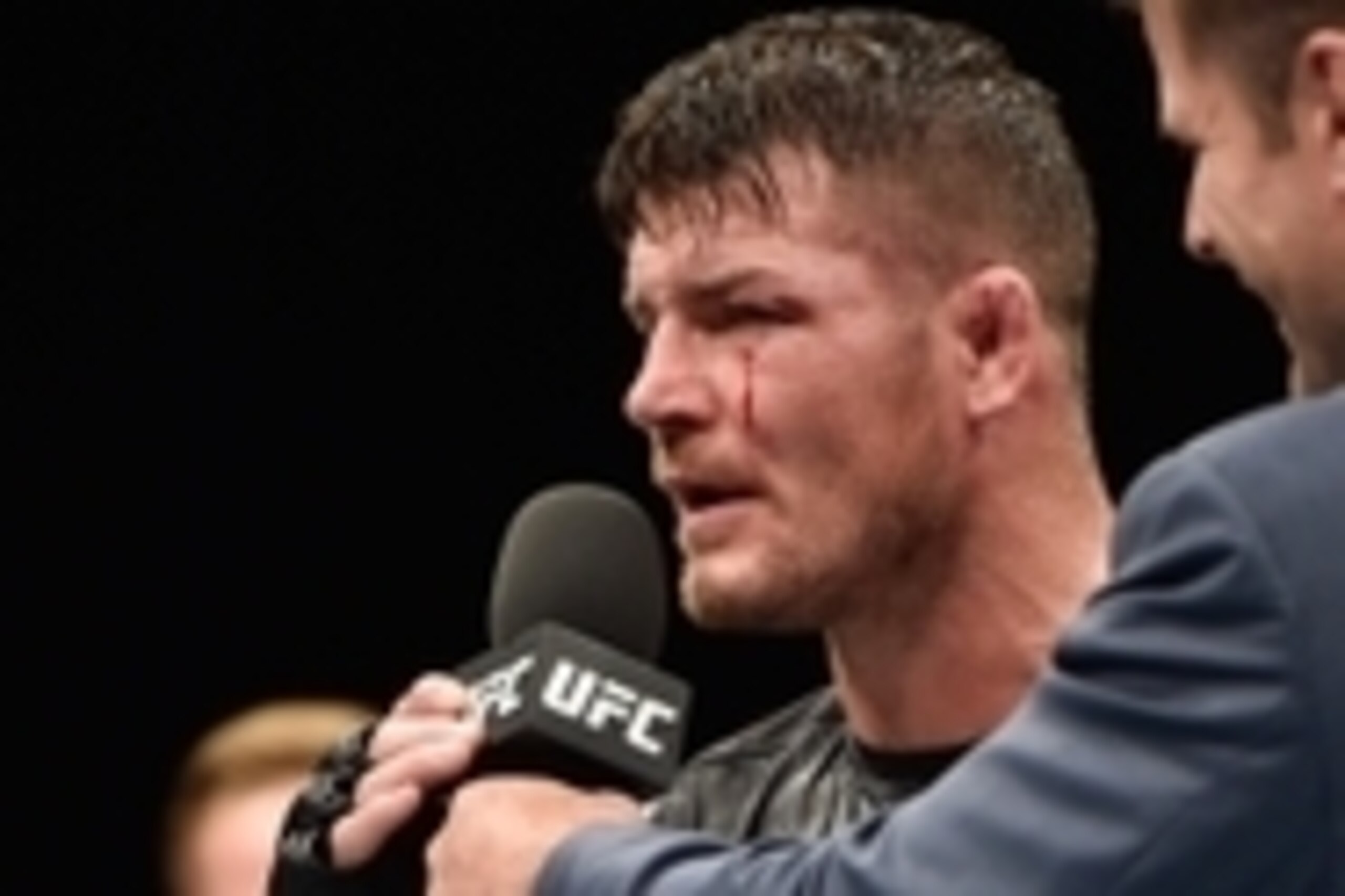 Jul 18, 2015; Glasgow, Lanarkshire, Scotland; Michael Bisping addresses the crowd after the decision against Thales Leites at The SSE Hydro. Mandatory Credit: Steve Flynn-USA TODAY Sports