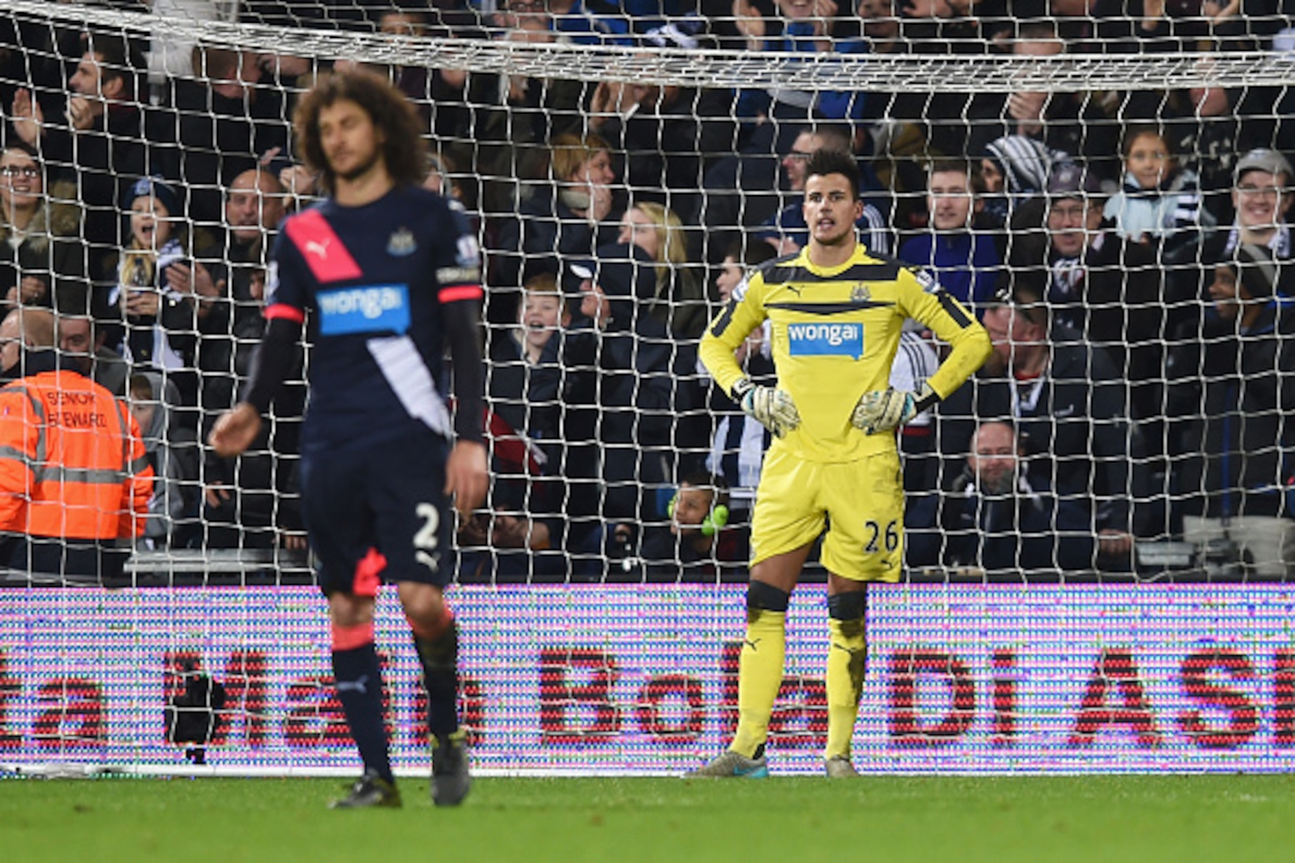 WEST BROMWICH, ENGLAND - DECEMBER 28:  Goalkeeper Karl Darlow of Newcastle United shows his dejection after allowing the first goal to West Bromwich Albion during the Barclays Premier League match between West Bromwich Albion and Newcastle United at The H