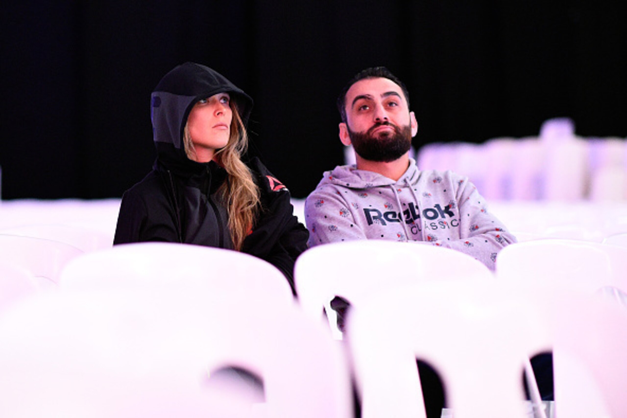 MELBOURNE, AUSTRALIA - NOVEMBER 14: (L-R) Ronda Rousey and coach Edmond Tarverdyan wait backstage during the UFC 193 weigh-in at Etihad Stadium on November 14, 2015 in Melbourne, Australia. (Photo by Jeff Bottari/Zuffa LLC/Zuffa LLC via Getty Images) MELBOURNE, AUSTRALIA - NOVEMBER 14: (L-R) Ronda Rousey and coach Edmond Tarverdyan wait backstage during the UFC 193 weigh-in at Etihad Stadium on November 14, 2015 in Melbourne, Australia. (Photo by Jeff Bottari/Zuffa LLC/Zuffa LLC via Getty Images)
