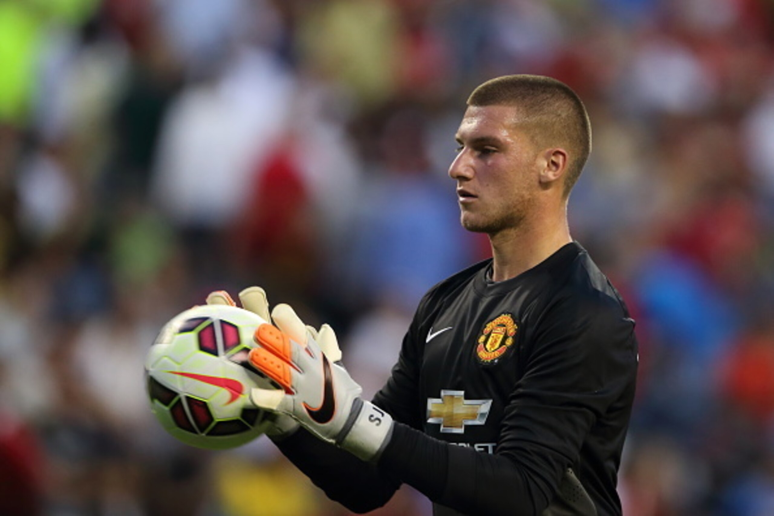 SEATTLE, WA - JULY 17:  Goalkeeper Sam Johnstone of Manchester United during the International Champions Cup 2015 match between Club America and Manchester United  at CenturyLink Field on July 17, 2015 in Seattle, Washington.  (Photo by Matthew Ashton - A