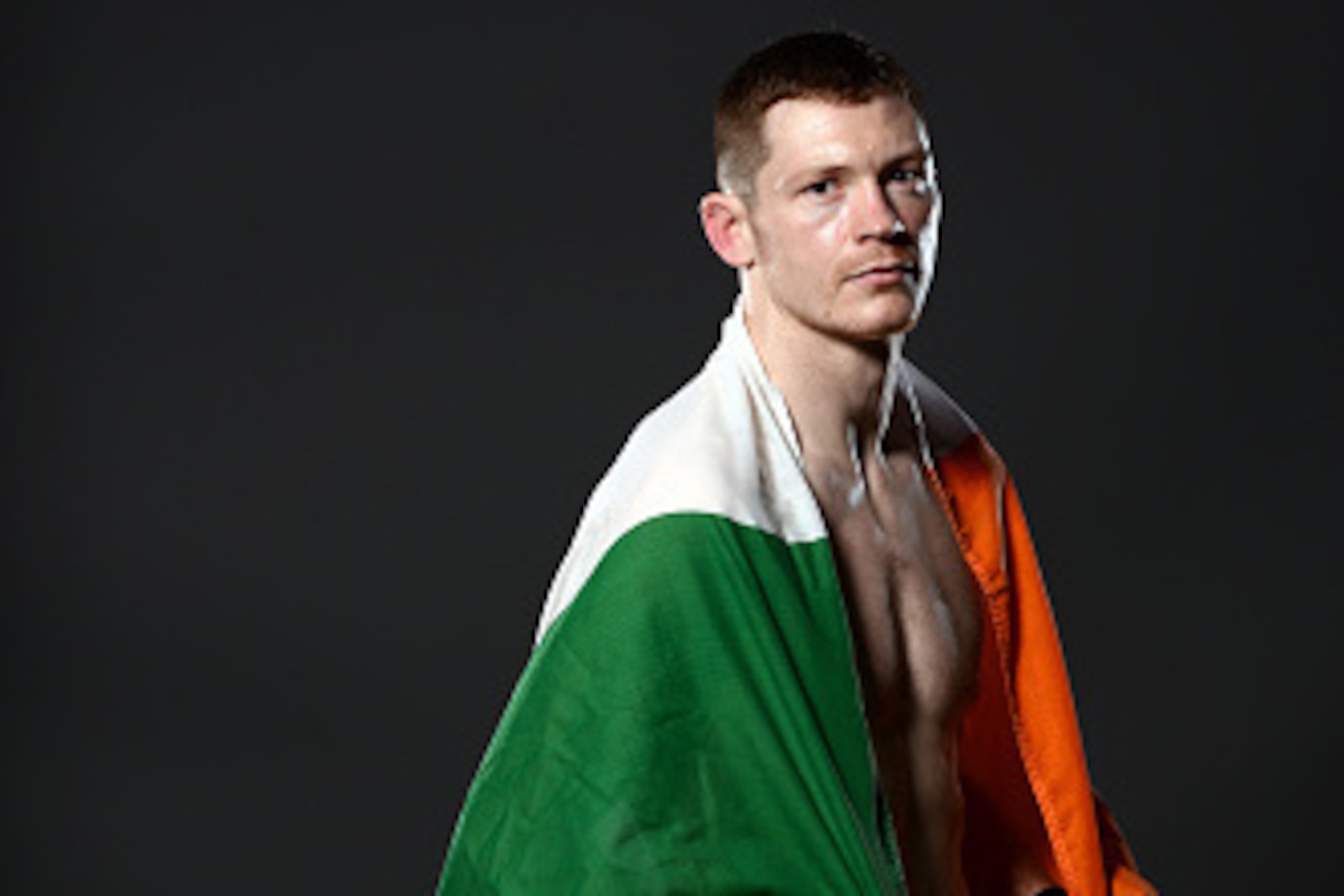 DALLAS, TX - MARCH 14:  Joseph Duffy of Ireland poses for a post fight portrait during the UFC 185 event at the American Airlines Center on March 14, 2015 in Dallas, Texas. (Photo by Mike Roach/Zuffa LLC/Zuffa LLC via Getty Images)