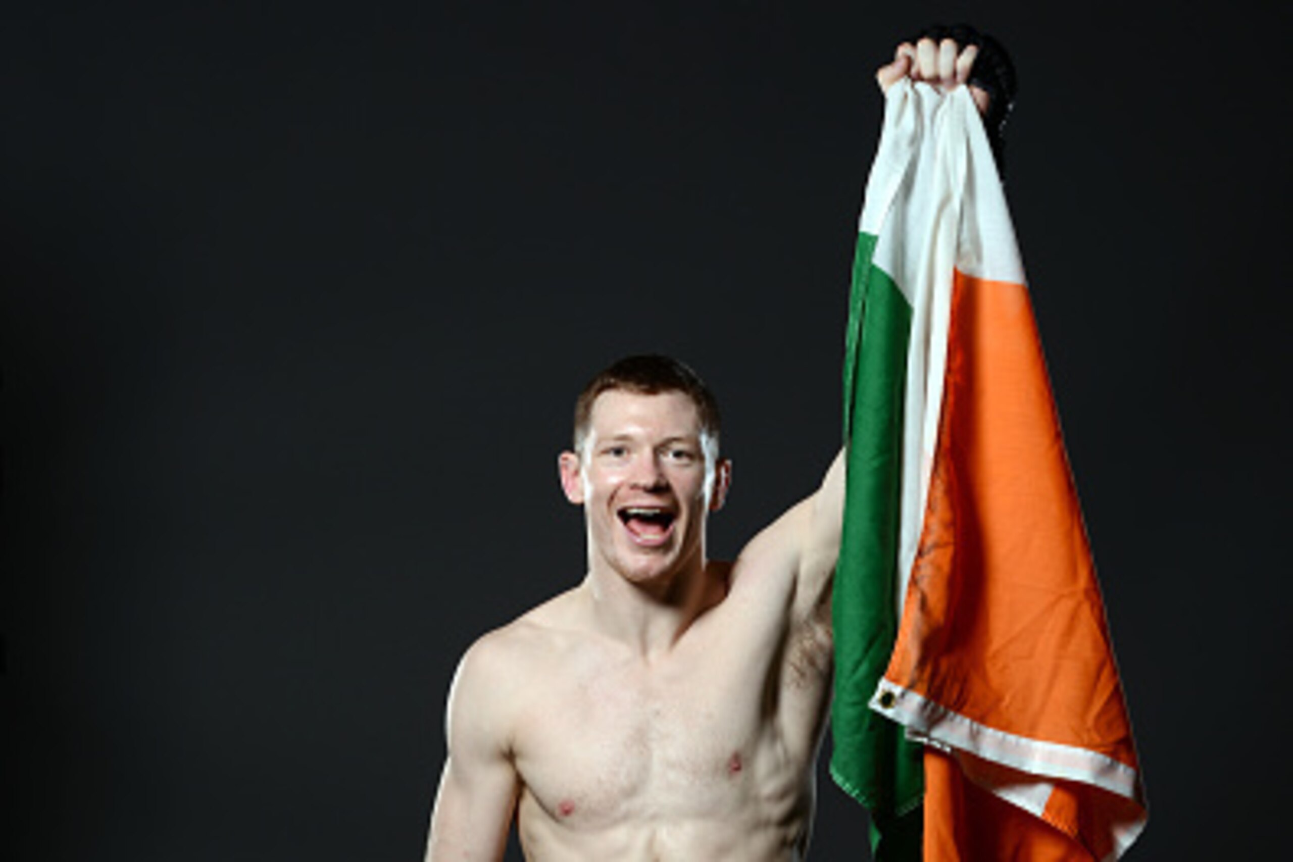 DALLAS, TX - MARCH 14:  Joseph Duffy of Ireland poses for a post fight portrait during the UFC 185 event at the American Airlines Center on March 14, 2015 in Dallas, Texas. (Photo by Mike Roach/Zuffa LLC/Zuffa LLC via Getty Images)