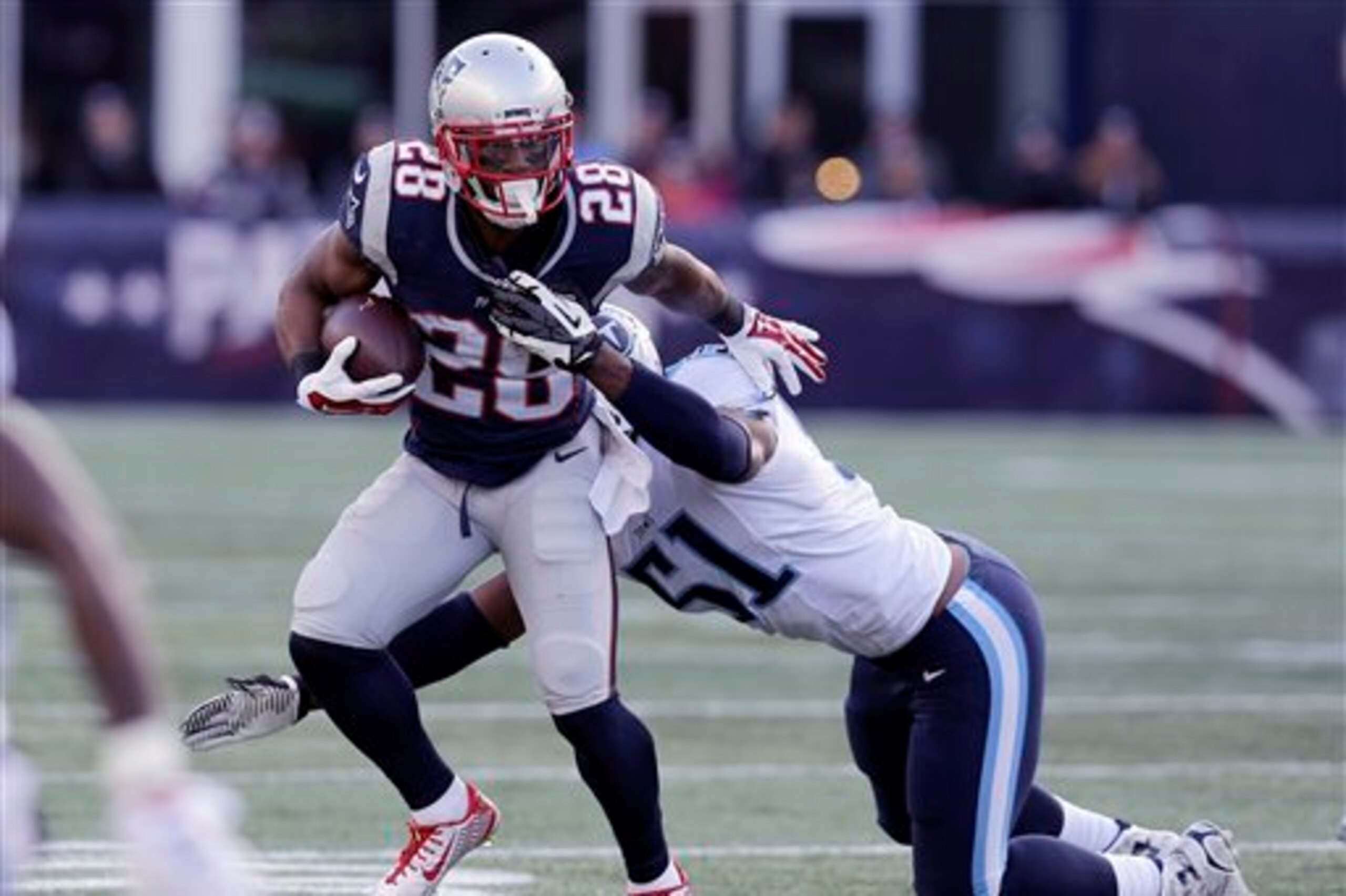 James White figures to take the main load Sunday.
