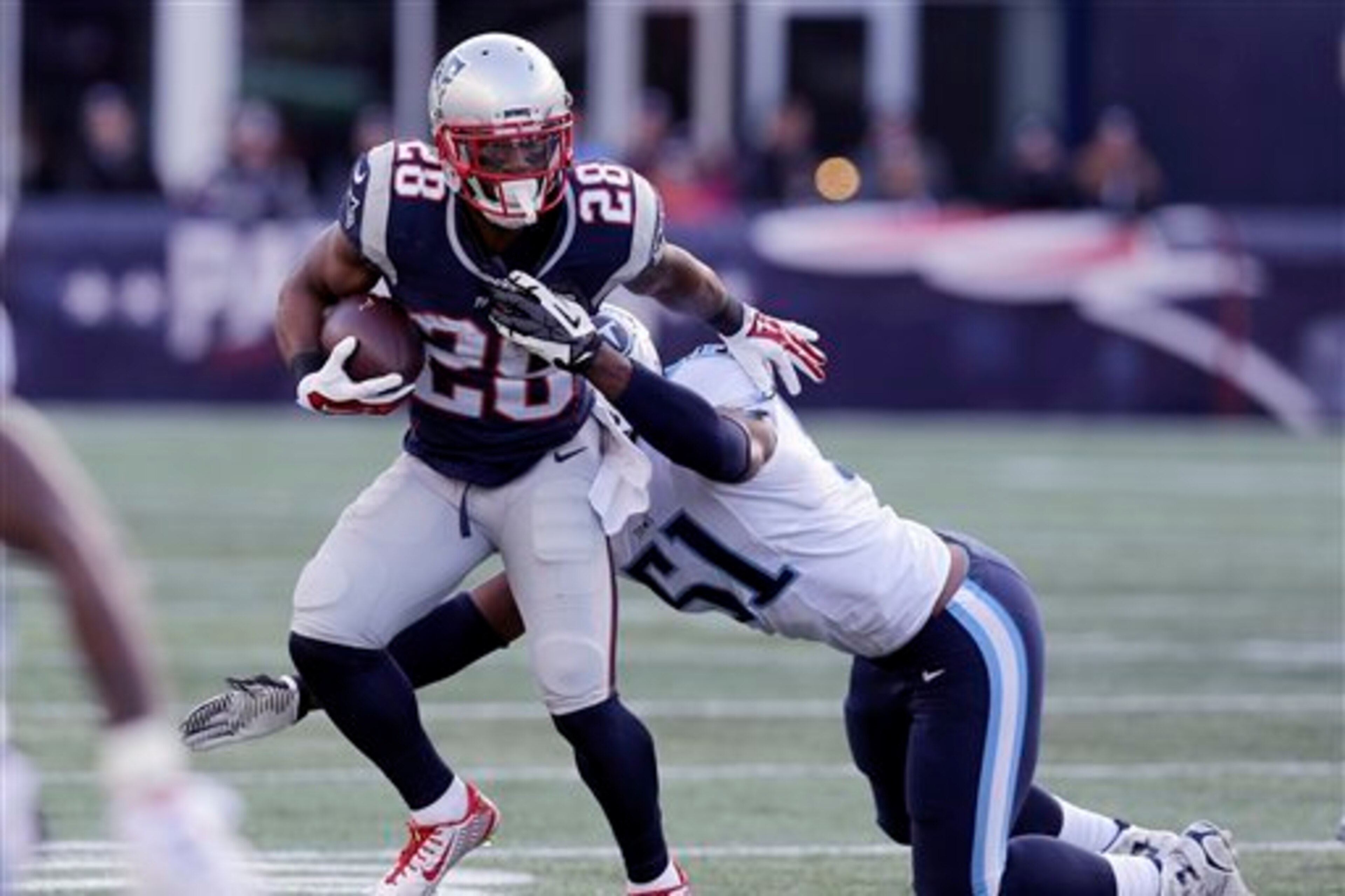 James White figures to take the main load Sunday.