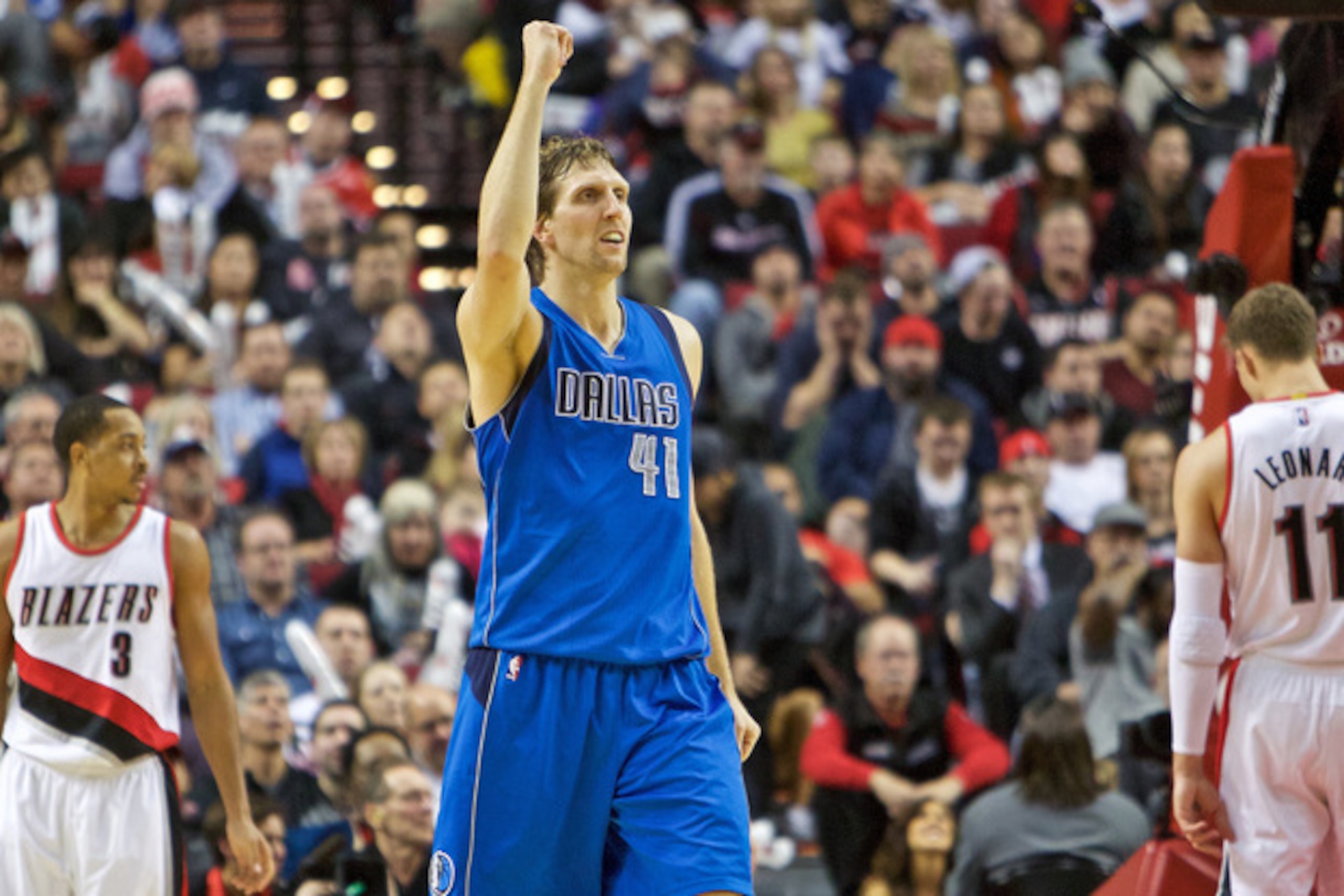In his 18th NBA season, Nowitzki still leads the 19-15 Mavericks in scoring at 17.2 points per game.