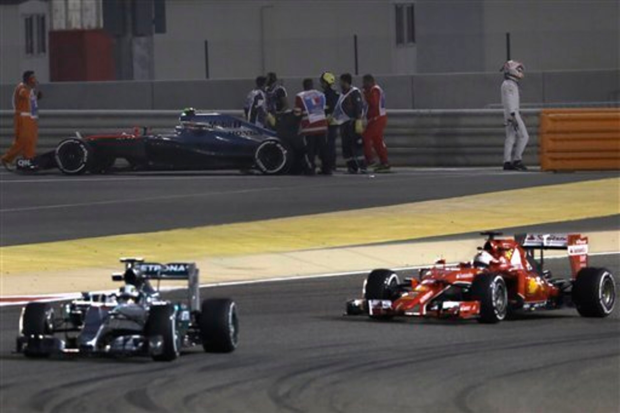 McLaren's whole season could be summed up by a single photograph from the Bahrain Grand Prix.