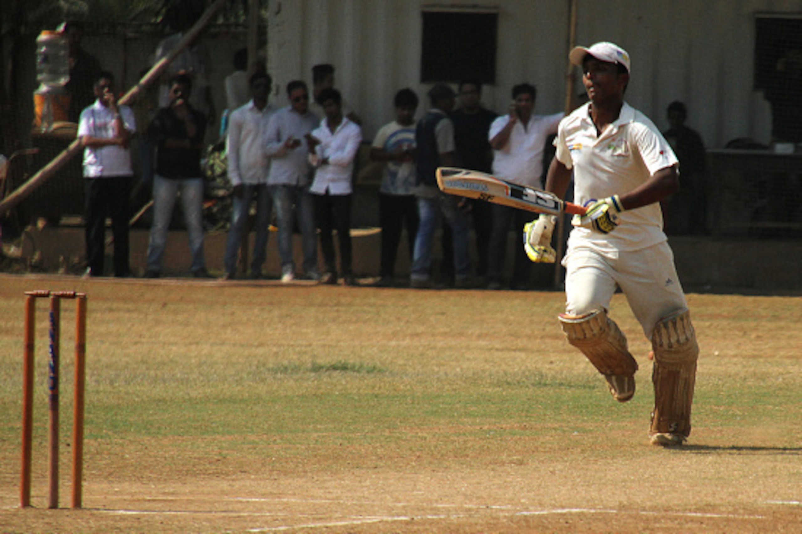 Mumbai schoolboy Pranav Dhanawade, 15, runs between the wickets as he smashed a 117-year-old record for the highest number of runs scored in one innings in Mumbai on January 5, 2016. A Mumbai schoolboy made history on January 5 when he became the first ba