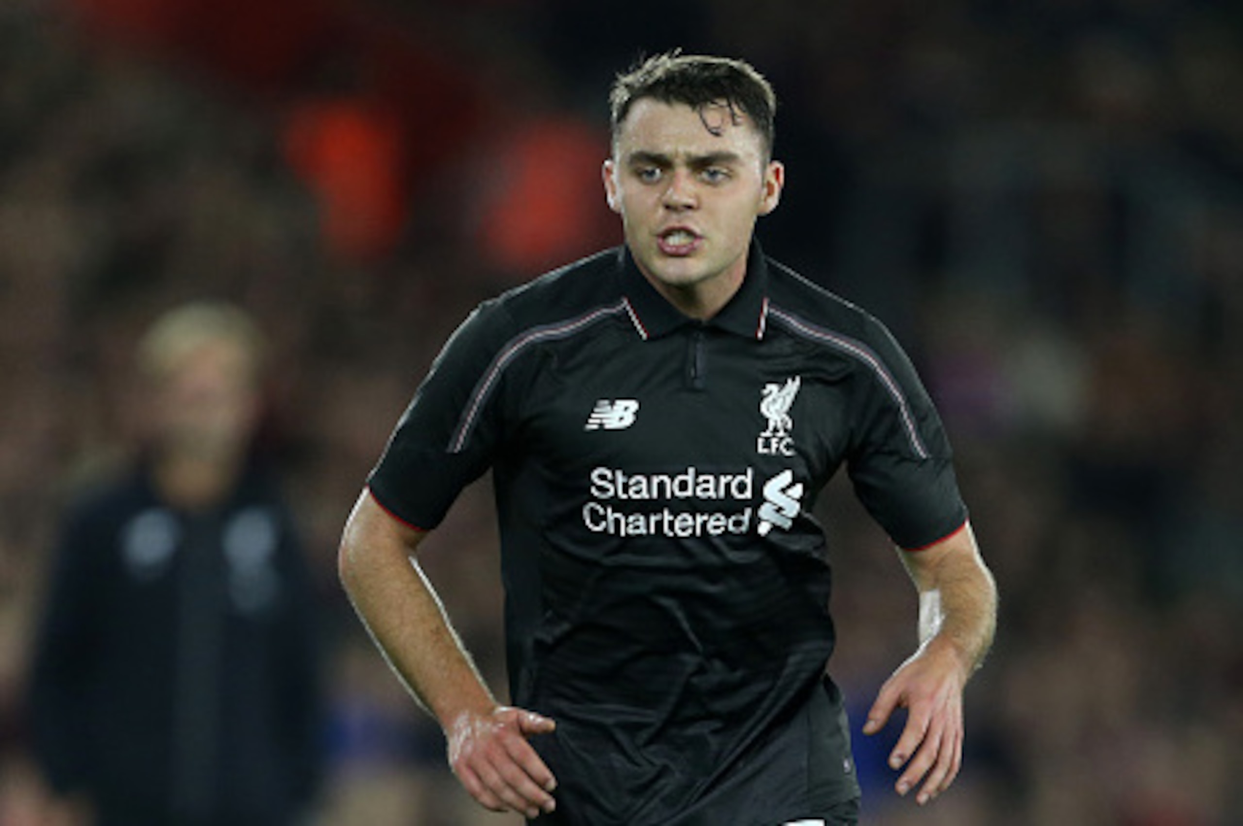 SOUTHAMPTON, ENGLAND - DECEMBER 02:  Connor Randall of Liverpool during the Capital One Cup Quarter Final between Southampton and Liverpool at St Mary's Stadium on December 2, 2015 in Southampton, England.  (Photo by Catherine Ivill - AMA/Getty Images)