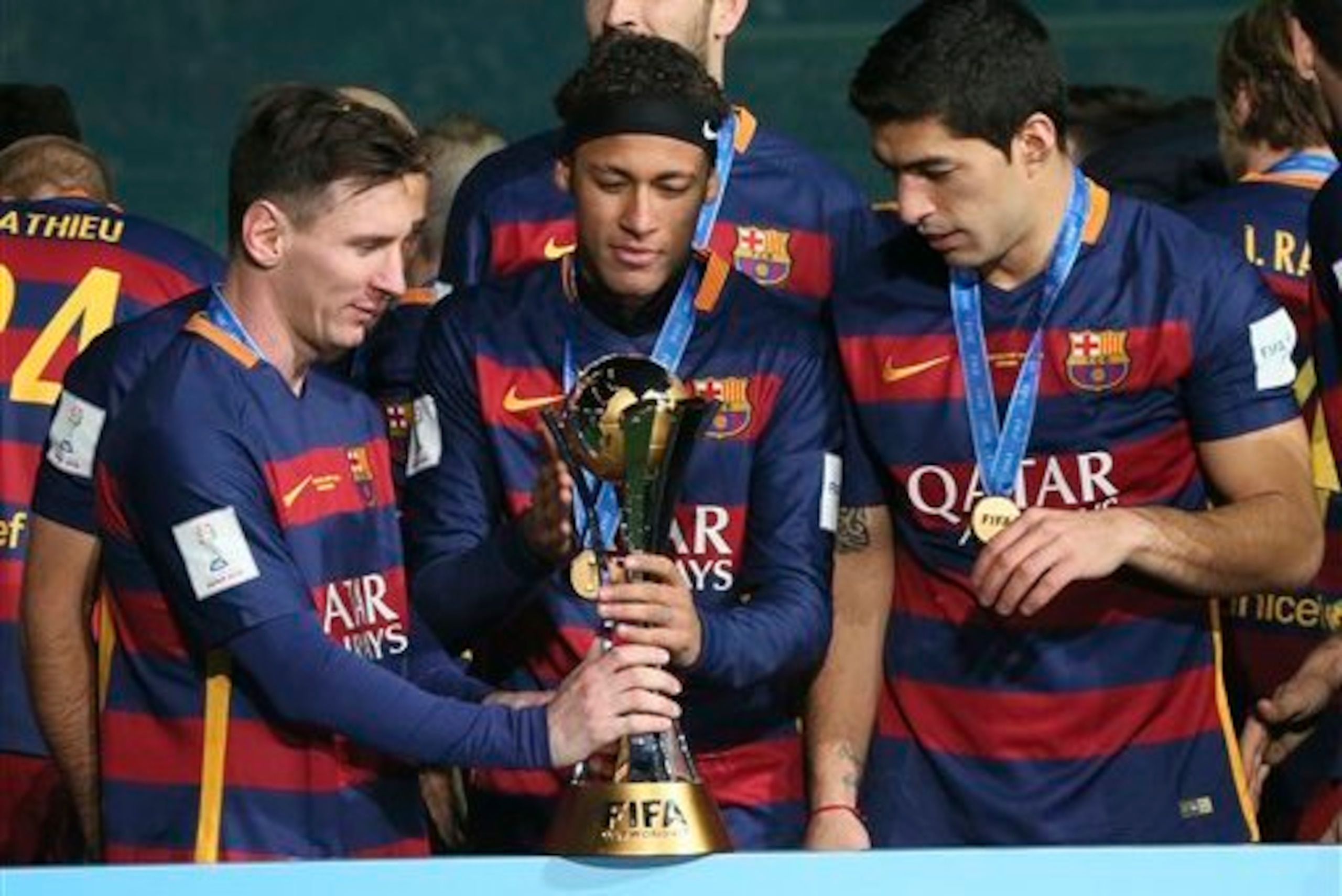 Messi helped create a star-studded front three that took Barca to a plethora of trophies during 2015. Messi helped create a star-studded front three that took Barca to a plethora of trophies during 2015.