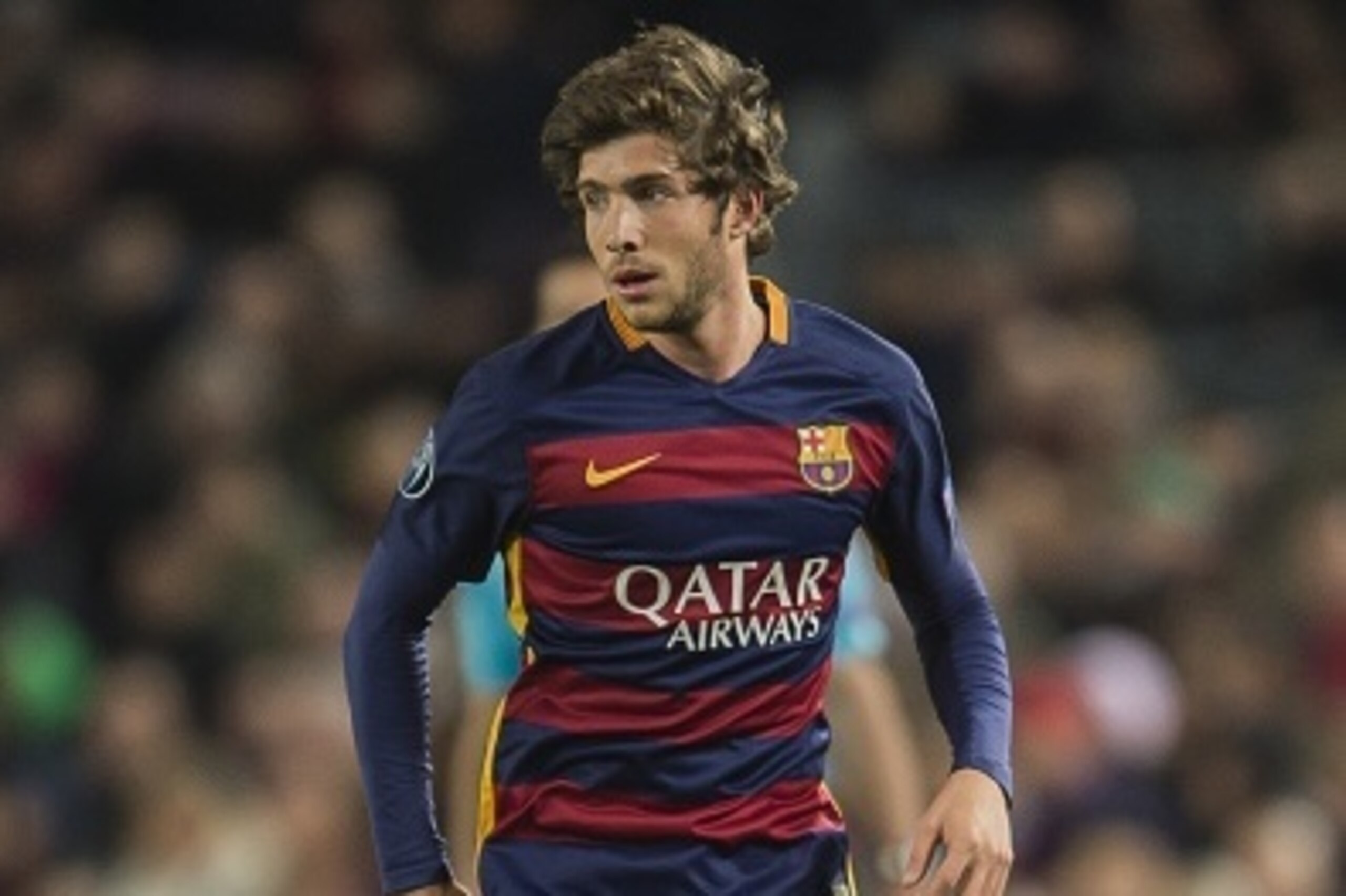 Sergi Roberto Carnicer of FC Barcelona during the Champions League match between FC Barcelona and AS Roma on November 24, 2015 at the Camp Nou stadium in Barcelona, Spain.(Photo by VI Images via Getty Images)