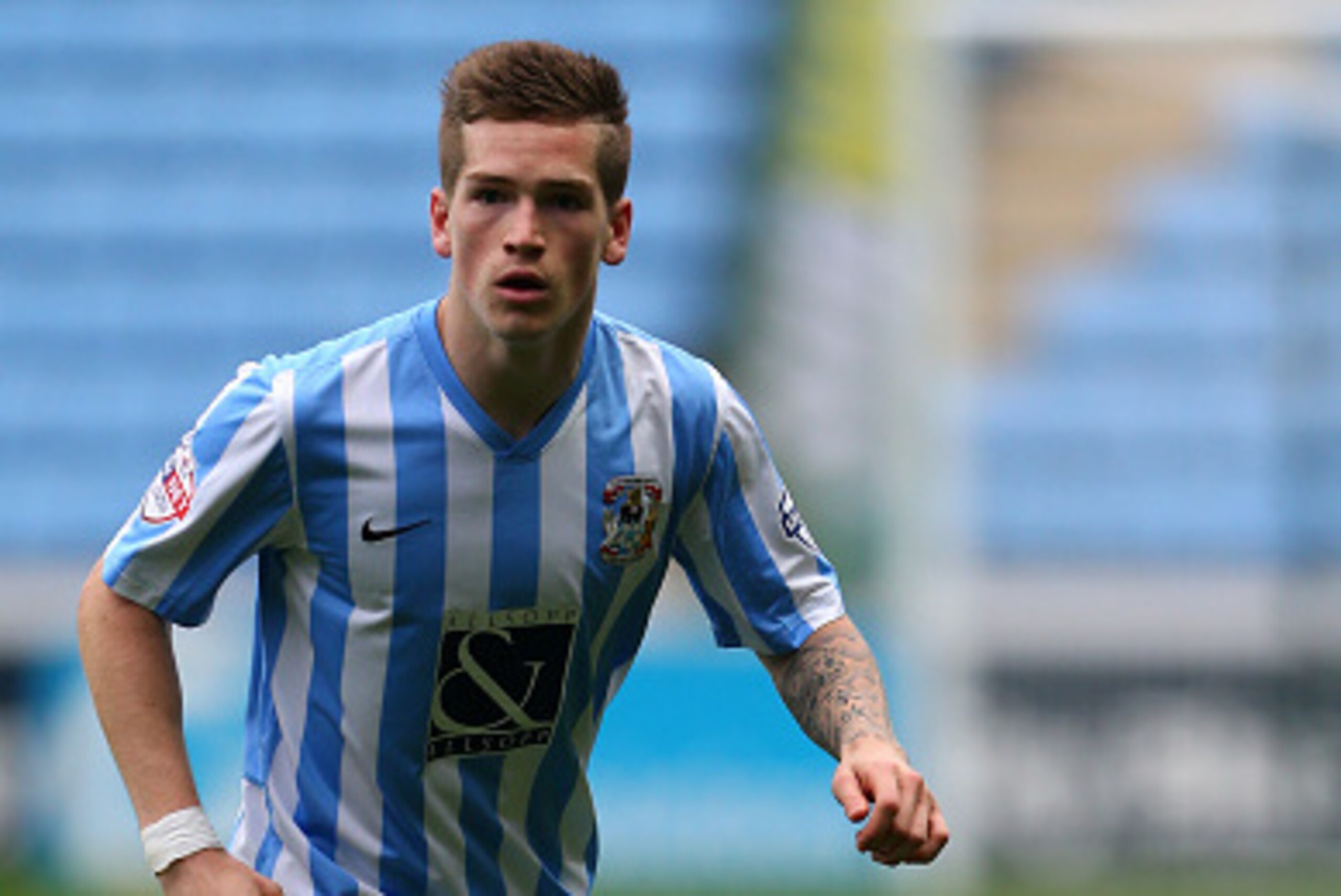 COVENTRY, ENGLAND - OCTOBER 03: Ryan Kent of Coventry City during the Sky Bet League One match between Coventry City and Shrewsbury Town at Ricoh Arena on October 3, 2015 in Coventry, England. (Photo by Catherine Ivill - AMA/Getty Images)