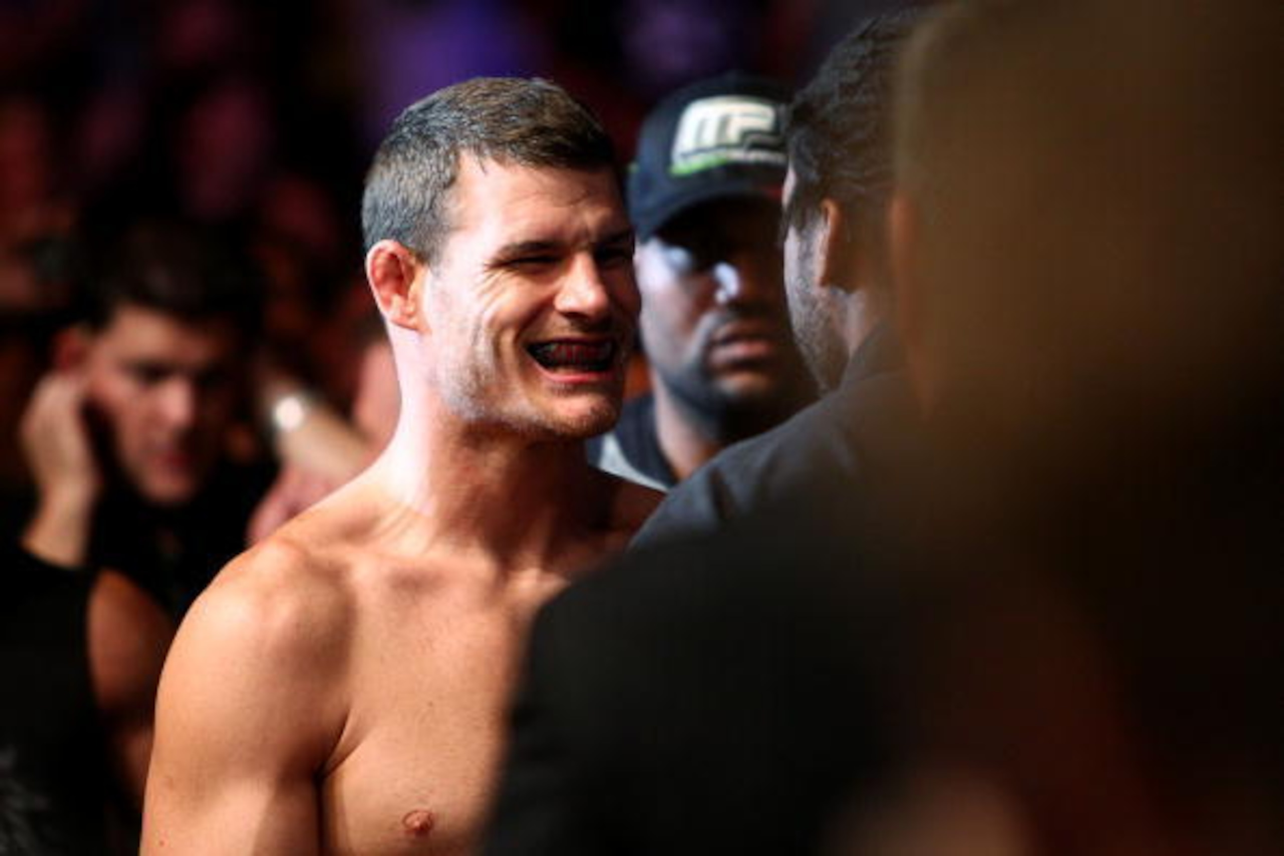 SYDNEY, AUSTRALIA - FEBRUARY 21:  UFC fighter Michael Bisping prepares for his fight with UFC fighter Wanderlei Silva before their Ultimate Fighting Championship middleweight fight at Acer Arena on February 21, 2010 in Sydney, Australia.  (Photo by Mark N