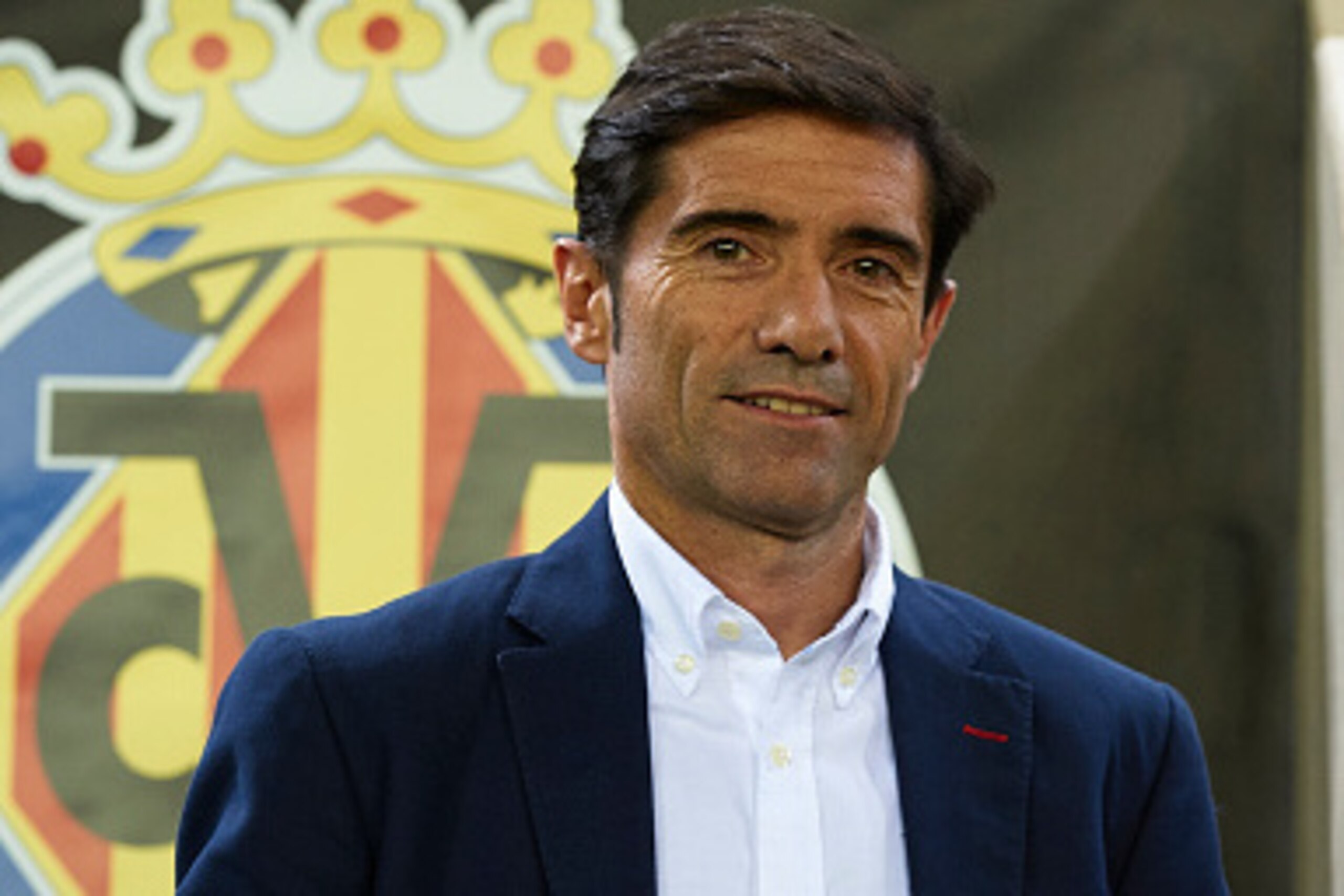 VILLARREAL, SPAIN - OCTOBER 01:  Manager Marcelino Garcia of Villarreal looks on prior to the UEFA Europa League Group K match between Villarreal CF and Viktoria Plzen at El Madrigal Stadium on October 01, 2015 in Villarreal, Spain.  (Photo by Manuel Quei