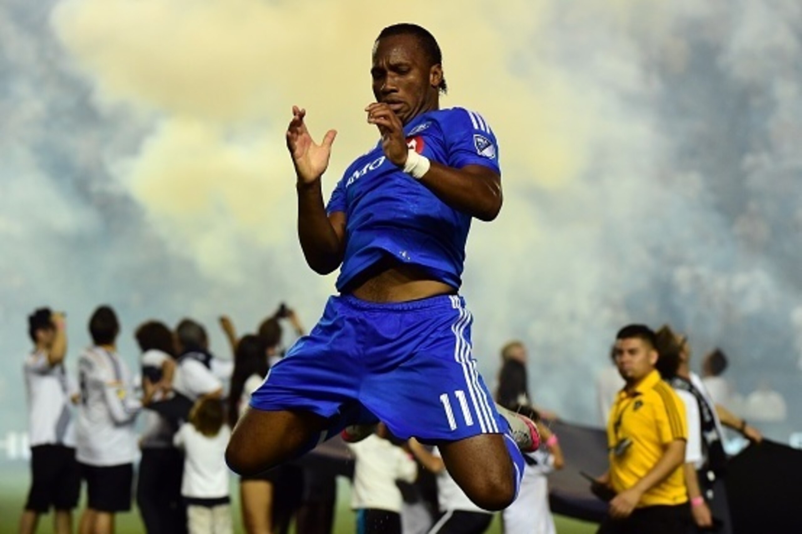 Didier Drogba of the Montreal Impact warms up prior to kickoff against the LA Galaxy in their MLS match on September 12, 2015 in Carson, California which ended 0-0. AFP PHOTO /FREDERIC J.BROWN (Photo credit should read FREDERIC J. BROWN/AFP/Getty I Didier Drogba of the Montreal Impact warms up prior to kickoff against the LA Galaxy in their MLS match on September 12, 2015 in Carson, California which ended 0-0. AFP PHOTO /FREDERIC J.BROWN (Photo credit should read FREDERIC J. BROWN/AFP/Getty I