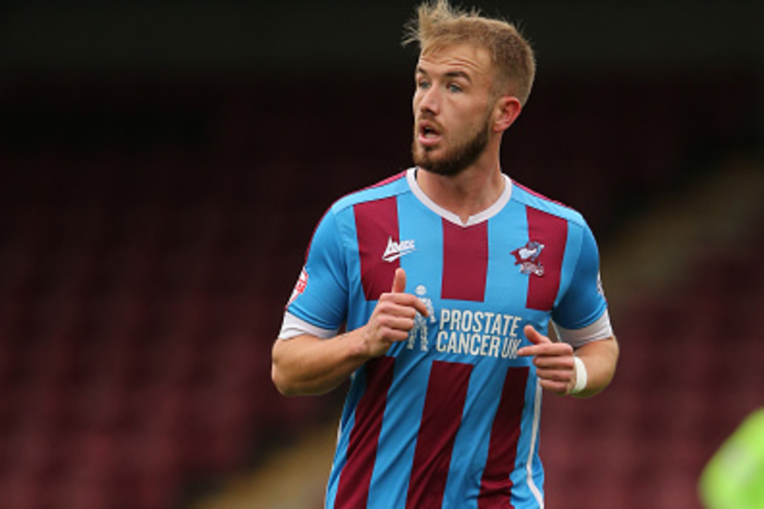 SCUNTHORPE, ENGLAND - OCTOBER 17:  Paddy Madden of Scunthrope United during the Sky Bet League One match between Scunthorpe United and Shrewsbury Town  at Glanford Park on October 17, 2015 in Scunthorpe, England.  (Photo by Matthew Ashton - AMA/Getty Imag