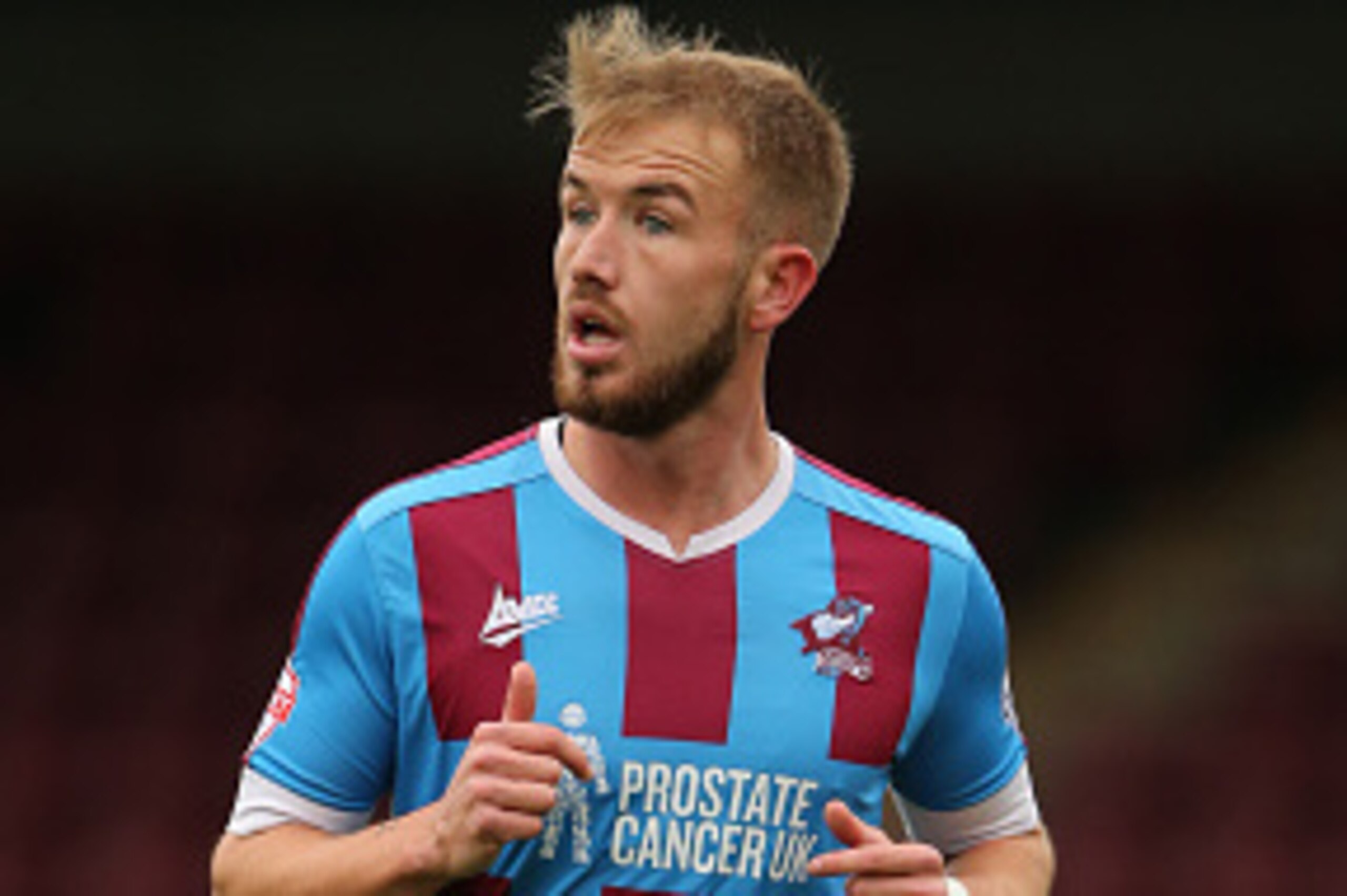 SCUNTHORPE, ENGLAND - OCTOBER 17:  Paddy Madden of Scunthrope United during the Sky Bet League One match between Scunthorpe United and Shrewsbury Town  at Glanford Park on October 17, 2015 in Scunthorpe, England.  (Photo by Matthew Ashton - AMA/Getty Imag