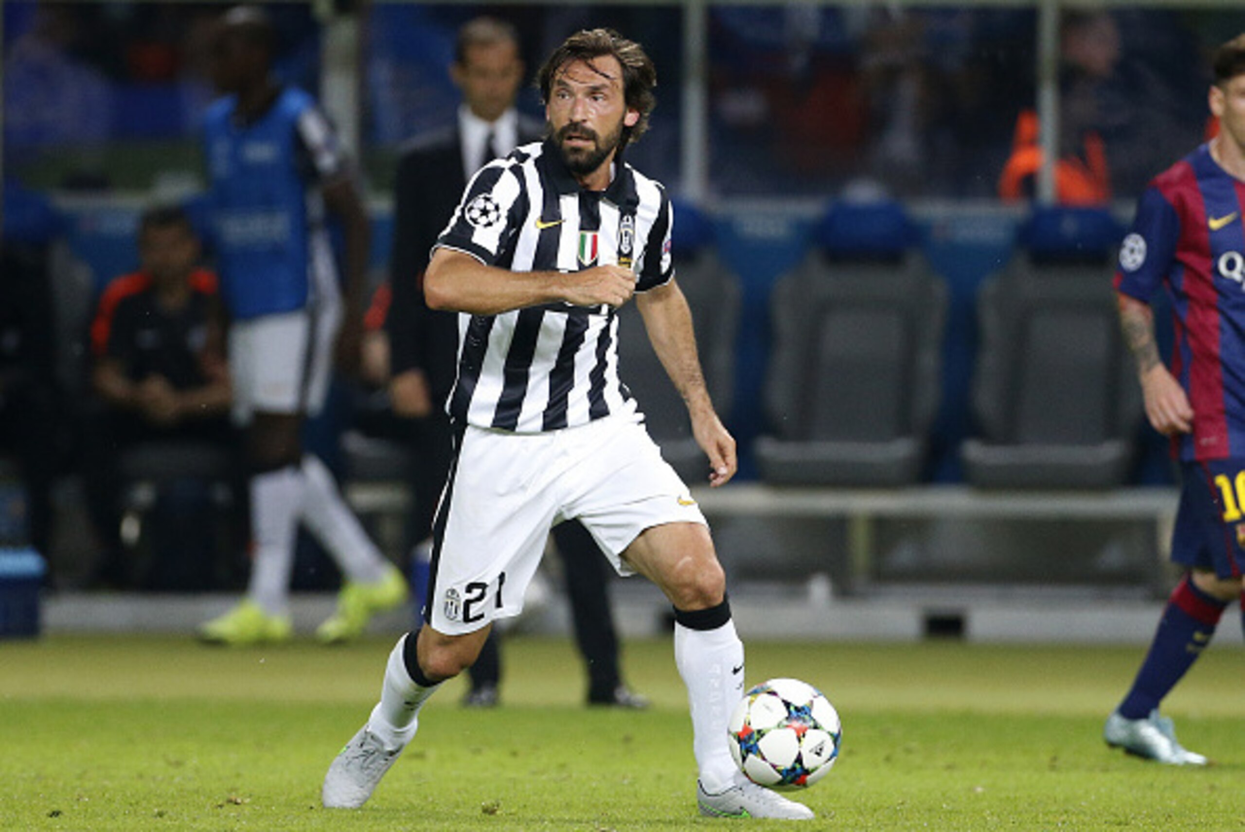 BERLIN, GERMANY - JUNE 6: Andrea Pirlo of Juventus Turin in action during the UEFA Champions League Final between Juventus Turin and FC Barcelona at Olympiastadion on June 6, 2015 in Berlin, Germany. (Photo by Jean Catuffe/Getty Images)